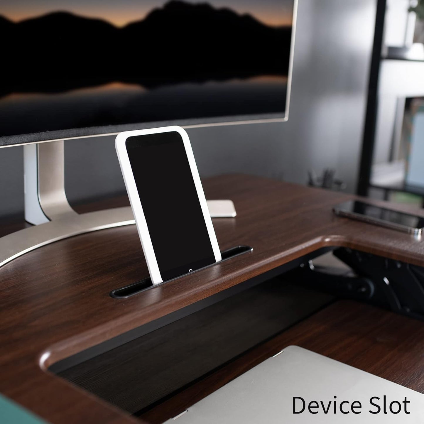 VIVO Black Height Adjustable 36 inch Stand up Desk Converter Quick Sit to Stand Tabletop Dual Monitor Riser, DESK-V000V
