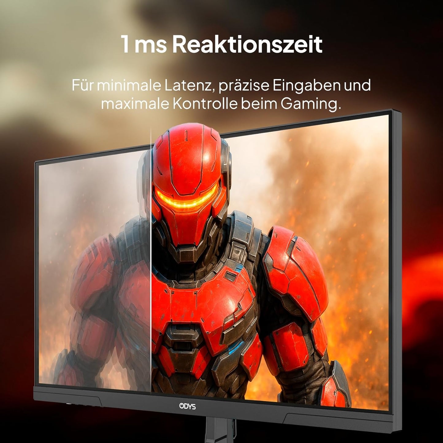 ODYS i27-Q-180-27 Inch Gaming Monitor (69 cm Screen, WQHD, 2,560 x 1,440 Pixels, 180 Hz, 1ms Response Time (MPRT), Fast IPS Panel, 120% sRGB, FreeSync, 2x HDMI, 2x Display Port)