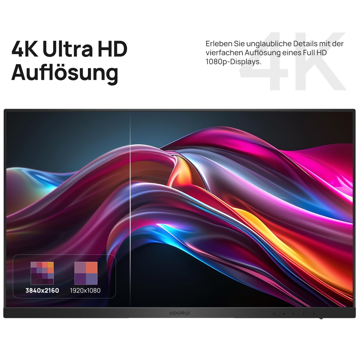 KOORUI E2711F 27 Inch Monitor, FHD 1920 x 1080 100Hz PC Monitor, Adaptive Sync HDMI 1.4, Eye Care Screen, -5° ~ 15° Tilt, VESA 100 x 100 mm