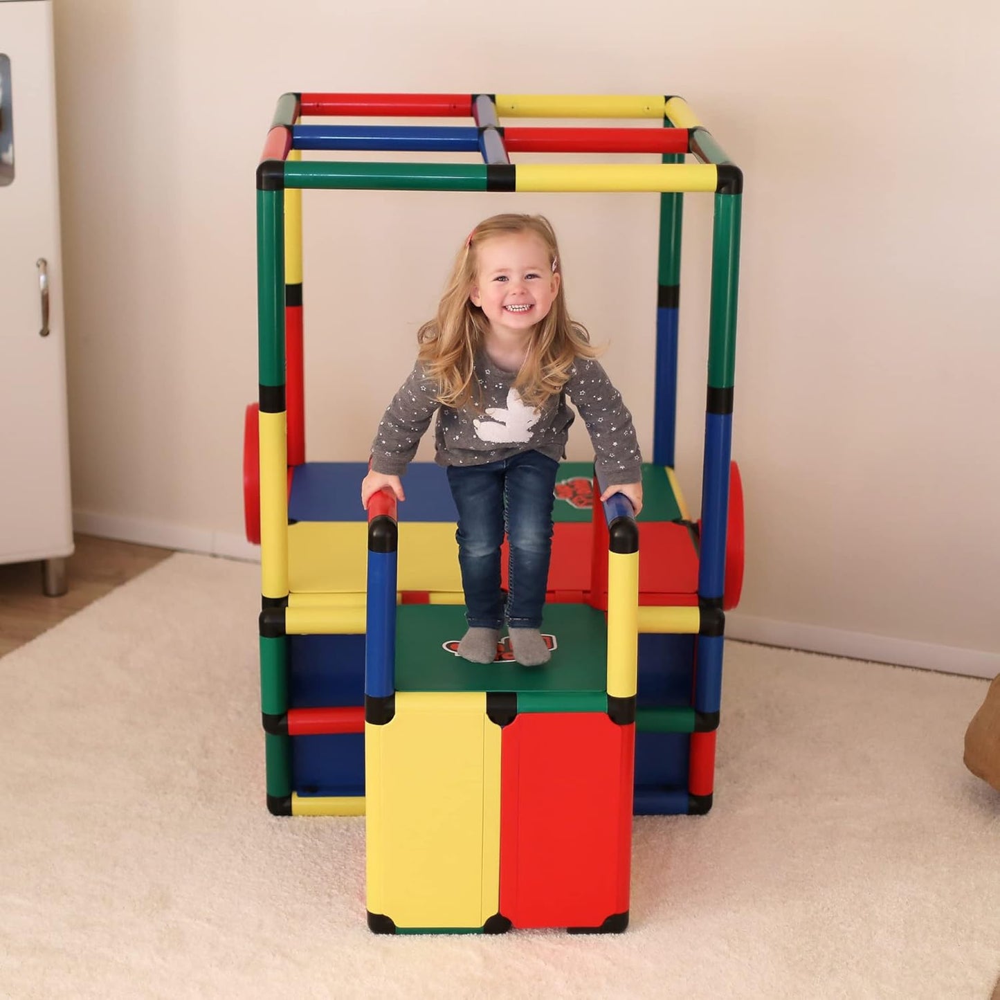 Quadro Spielturm Klettergerüst Evolution mit Babyrutsche, Outdoor und Indoor – Kinder Spielturm für den Garten oder Kinderzimmer Classic