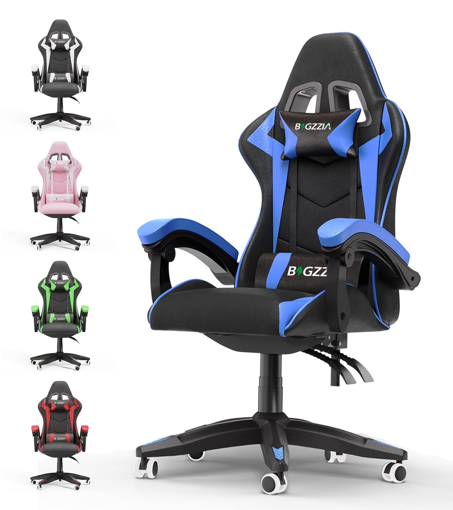Racingreat Gaming Stuhl, Gamer Stühle, Ergonomisch Gaming Chair, Rückenlehne Einstellbar Pc-Stuhl, 360° Drehbar Gaming Sessel, Atmungsaktiver Bürostuhl für Jugendliche Jungen Mädchen Erwachsene Rosa