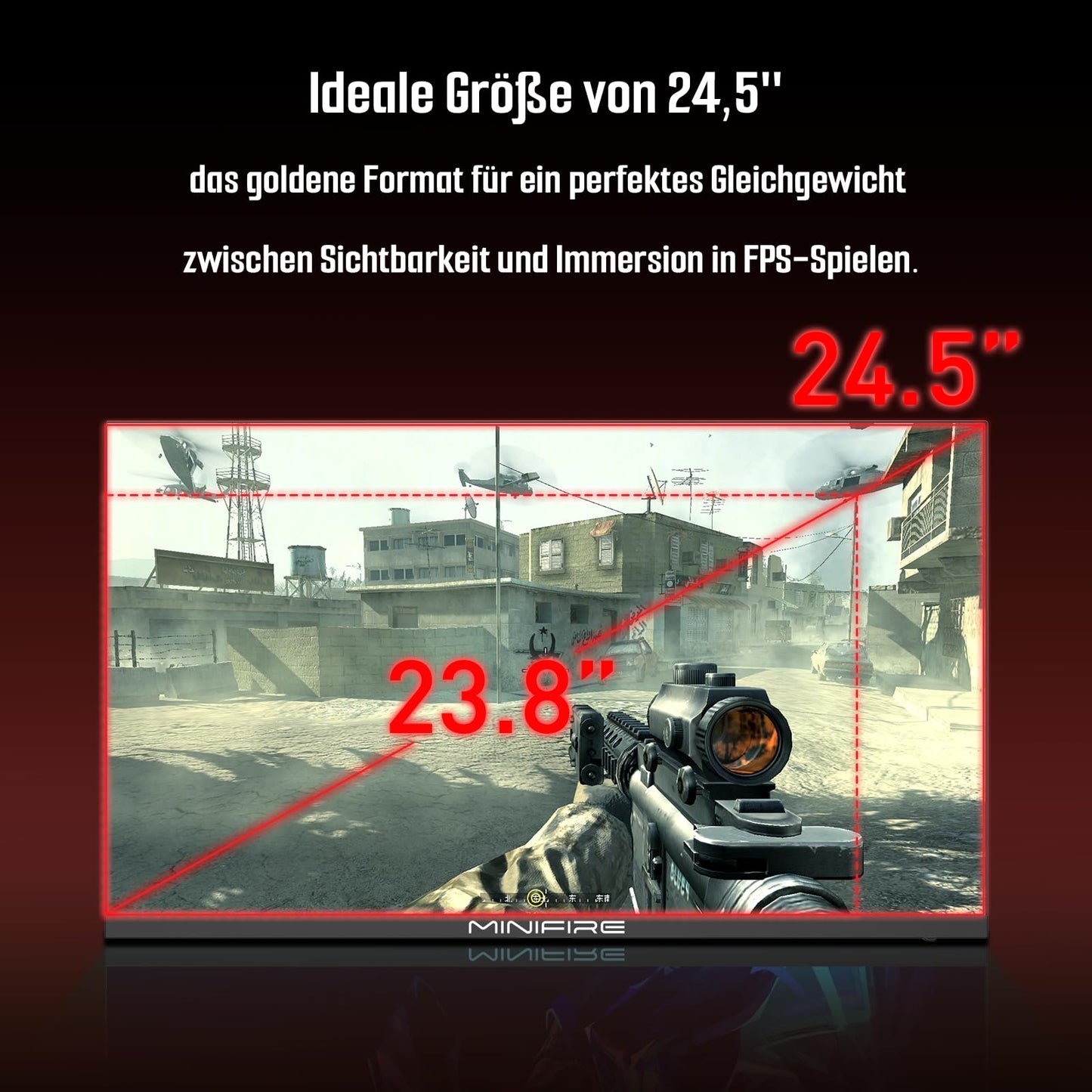 Minifire MFG32C3Q Gaming Curved Monitor 32 Inch 180Hz, 2K WQHD (2560 x 1440), 1500R, 1ms (MPRT), AMD FreeSync, sRGB 125%, VESA, 2xHDMI 2.0 / 2xDP (180Hz), Eye Care