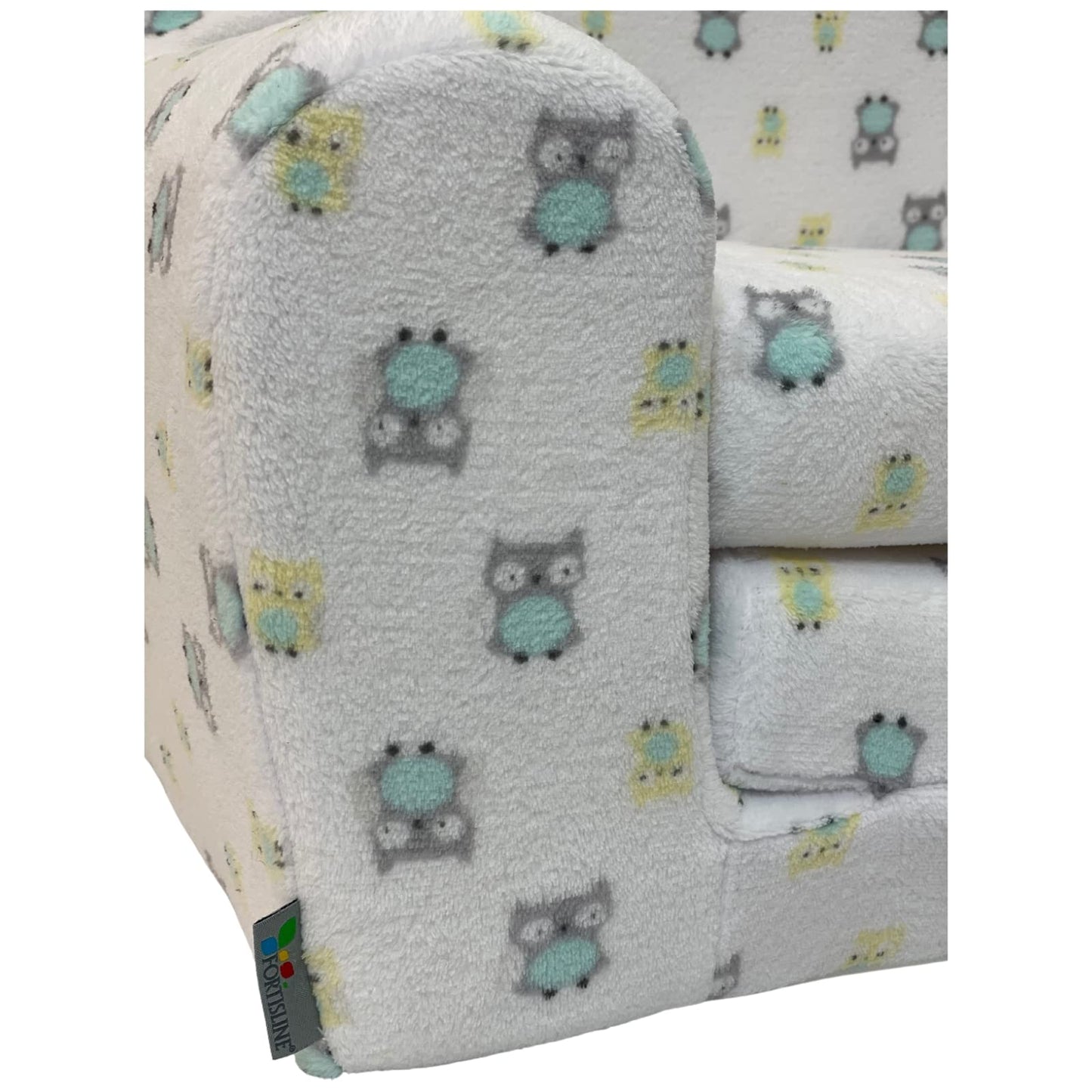FORTISLINE Children's Sofa Mini Foldable 40 x 78 x 45 cm - Children's Sofa for Children 2-in-1 - Children's Couch Foldable - Foam Sofa Bed - Removable Cover - Many Designs