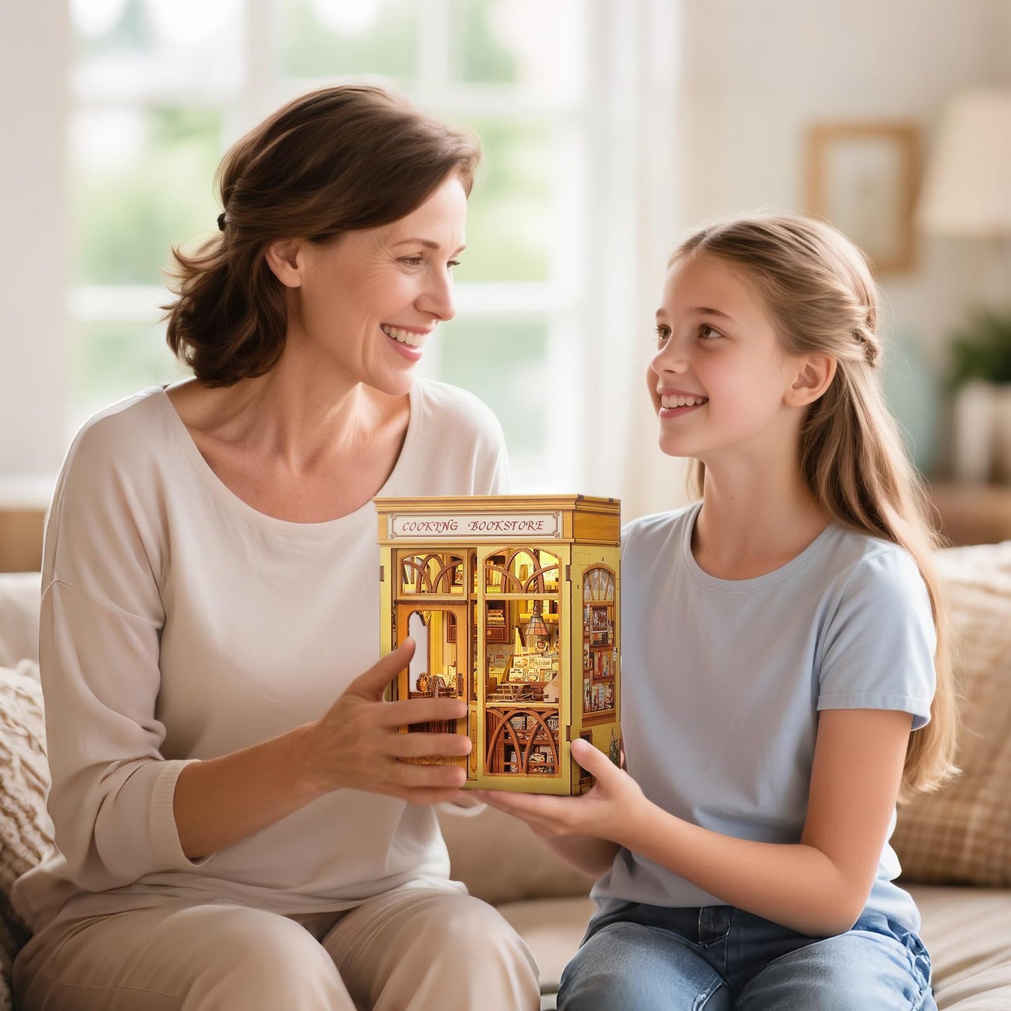 CUTEBEE Book Nook Kit – DIY Puppenhaus Häuser, Miniatur Haus Selber Bauen für Erwachsene, 3D-Holzpuzzle & Buchstütze | Kreatives Set für Bücherregal Dekor | Geschenk,199 PCS (Champs-Élysées Florist)