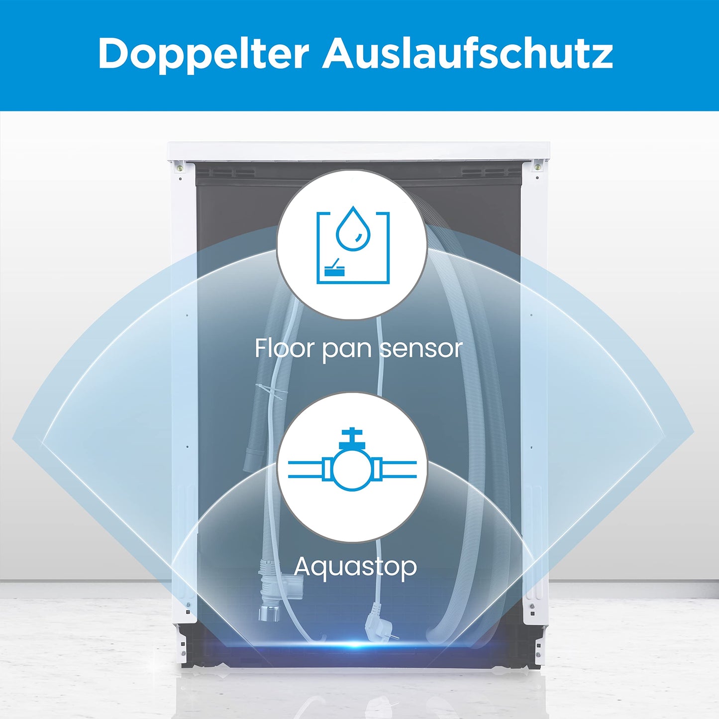 Midea MDWEU1435XSS-W Dishwasher, Integrated, 14 Place Settings, 60 cm, Partially Integrated with WiFi, Extra Drying, 7 Programmes, 47 dB, 0-24 Hours Start Time Delay, Stainless Steel