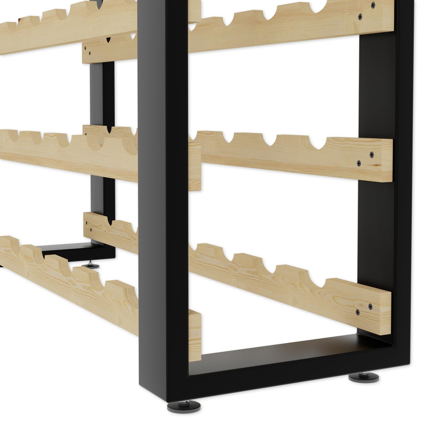 Lenmar RW Series Wooden Wine Rack for Bottles, Loft, Bottles, Wine, Bottle Rack, Cellar Rack, Shelves, Bottle Holder, Wine Stand, etc. (Loft 135, 204 x 104 x 27, 135 Bottles)