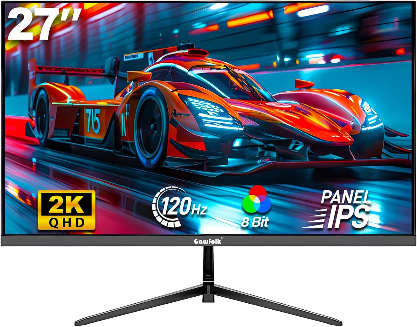 Gawfolk 32 Zoll Curved Gaming Monitor 180HZ / 165Hz / 144hz PC Bildschirm Full HD 1080P, Rahmenloses 1800R Gebogenes Computerbildschirm mit FreeSync und Eye Care Technologie, unterstützt VESA