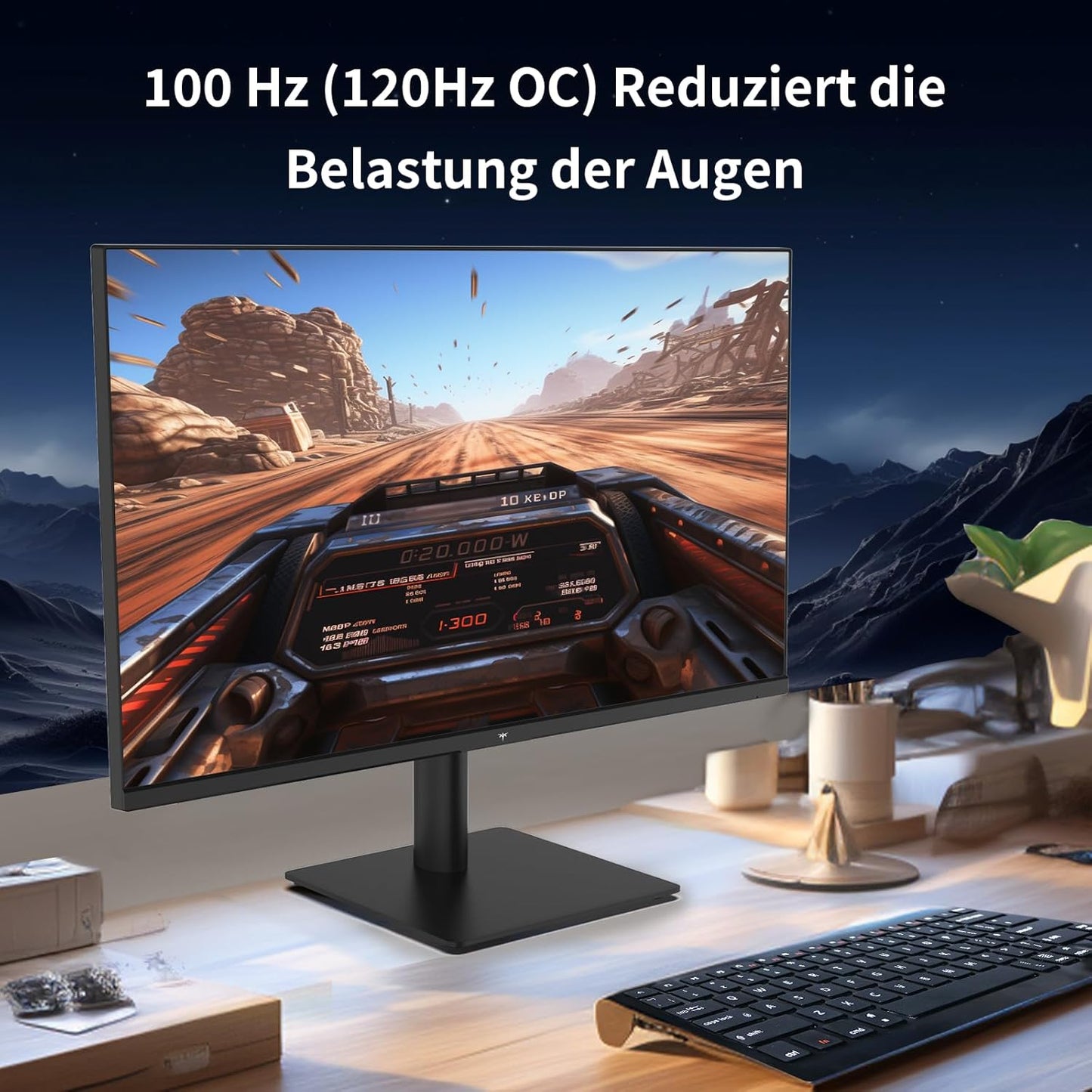 KTC 32 Zoll Monitor Curved 1000R, 2K WQHD (2560x1440p) 240Hz Gaming Monitor, 1ms, Adaptive Sync, 122% sRGB, 4000:1 Kontrast, 2 x DP 1.4 (240Hz), 2 x HDMI 2.0 (144Hz), Unterstützung von Tilt und VESA