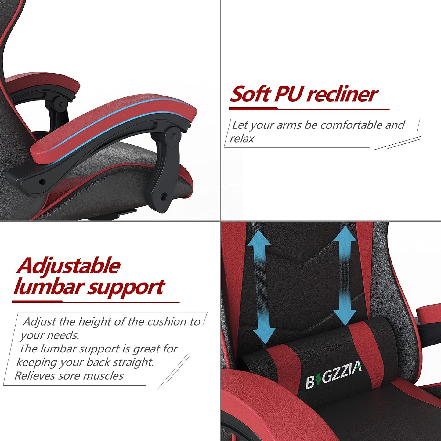 Racingreat Gaming Stuhl, Gamer Stühle, Ergonomisch Gaming Chair, Rückenlehne Einstellbar Pc-Stuhl, 360° Drehbar Gaming Sessel, Atmungsaktiver Bürostuhl für Jugendliche Jungen Mädchen Erwachsene Rosa