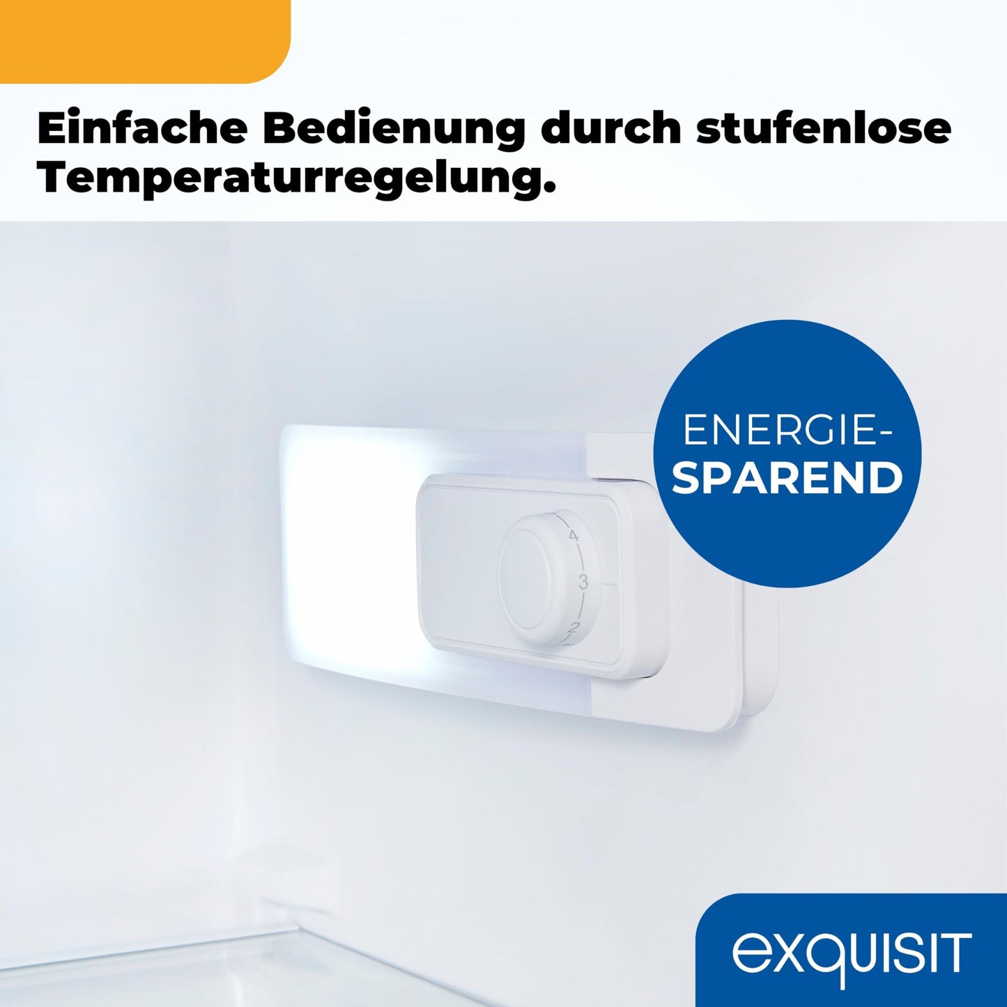 Exquisit KGC5270-45-040E Fridge-Freezer, 143 cm Height, Fridge Freezer, 4-Star Freezer, 206 Litres, Inoxlook