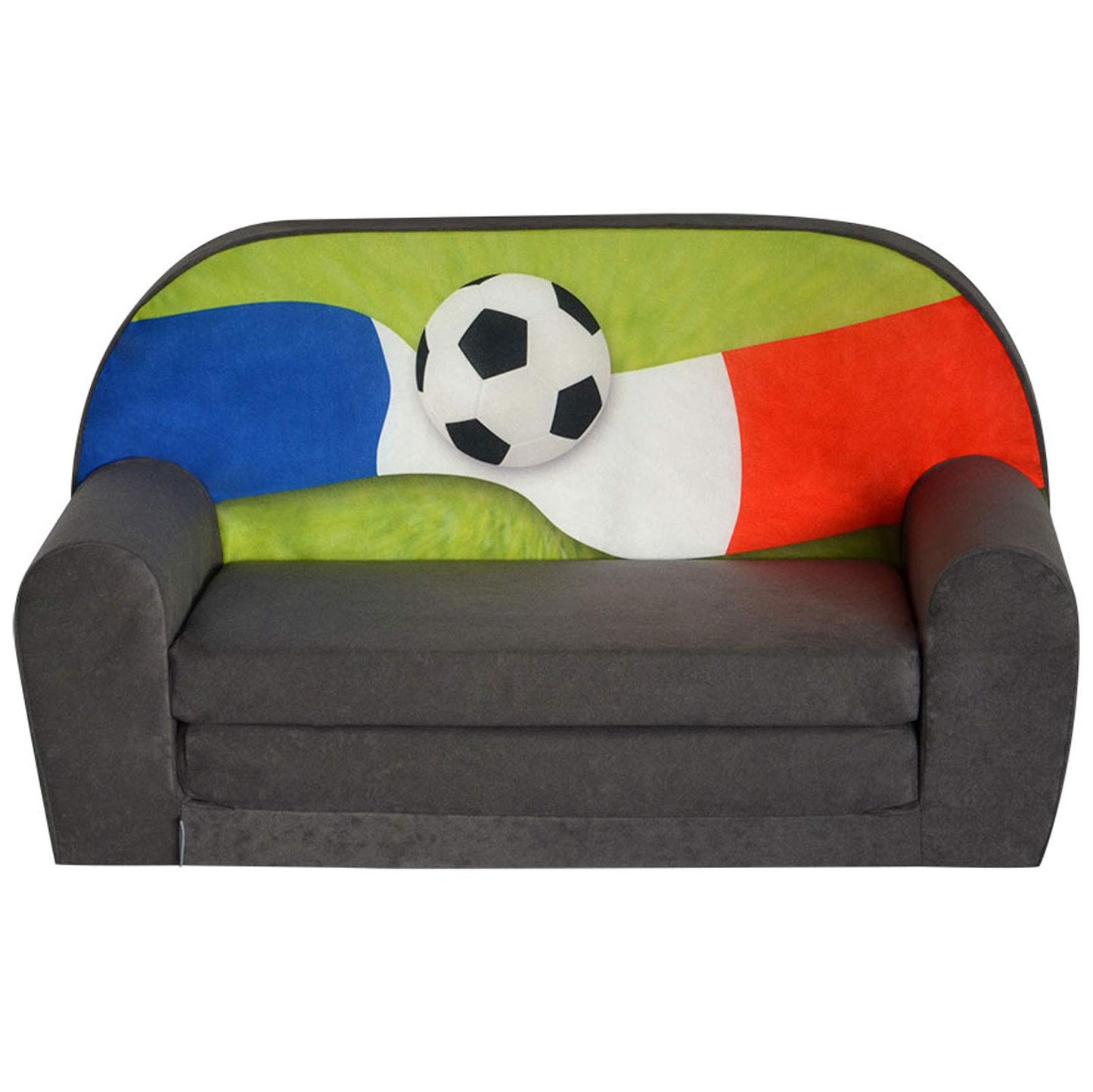 FORTISLINE Children's Sofa Mini Foldable 40 x 78 x 45 cm - Children's Sofa for Children 2-in-1 - Children's Couch Foldable - Foam Sofa Bed - Removable Cover - Many Designs