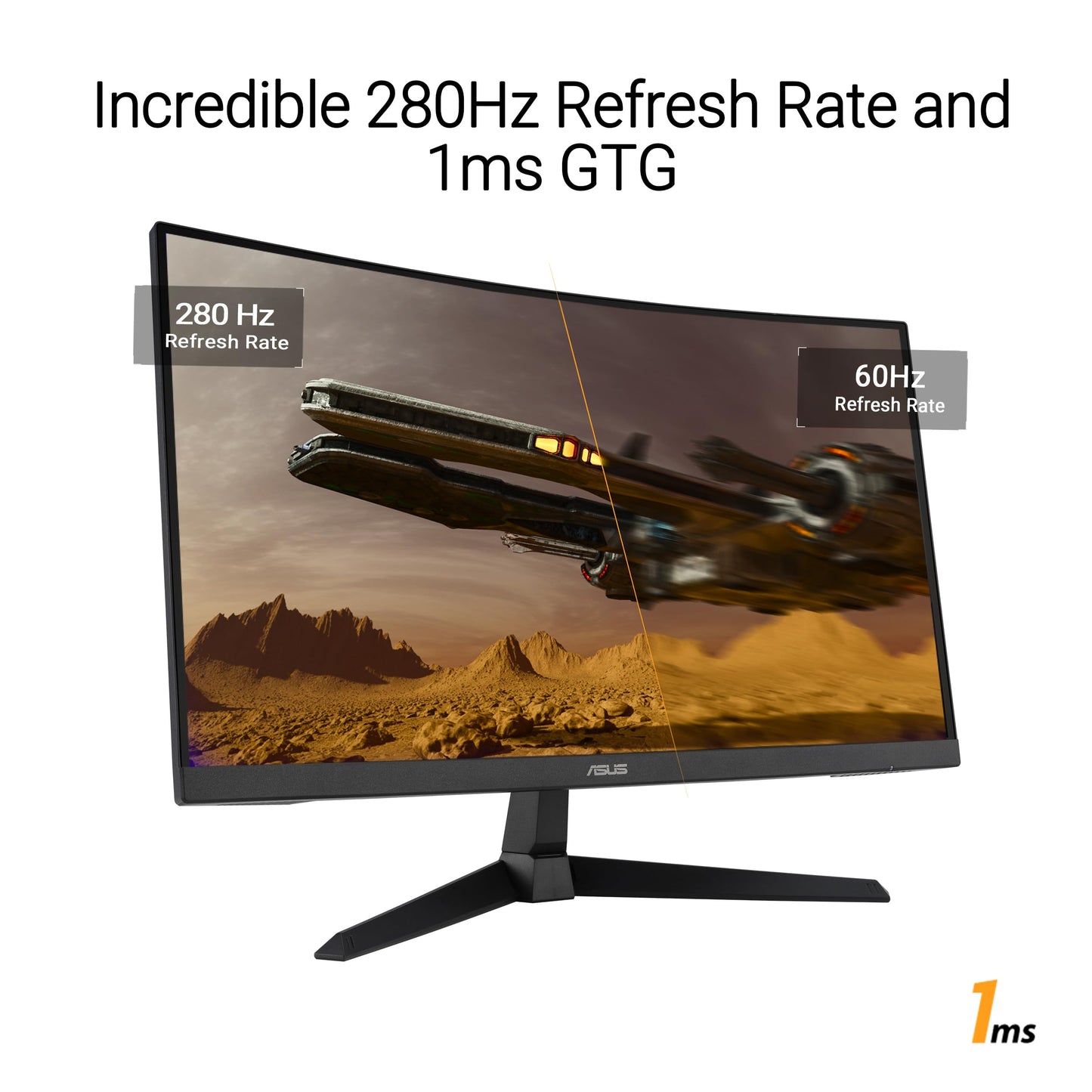 ASUS TUF Gaming VG34VQL1B, 34 Inch UWQHD Curved Monitor, 165 Hz, 1 ms MPRT, FreeSync Premium, DisplayHDR 400, VA Panel, 21:9, 3440 x 1440, DisplayPort, HDMI, USB, Ergonomic, Black