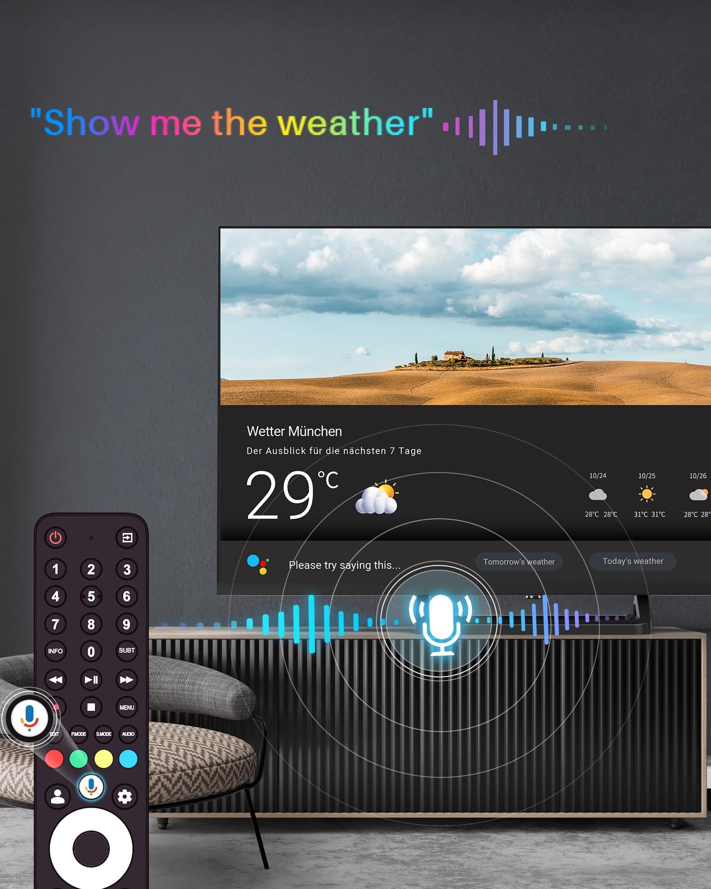 TuTu Smart TV 25 Zoll (64 cm) Full HD VIDAA Fernseher mit WLAN Triple Tuner (DVB-T/T2, DVB-C, DVB-S/S2) APP Store HDMI USB (TUV25FQ1B, 2024)