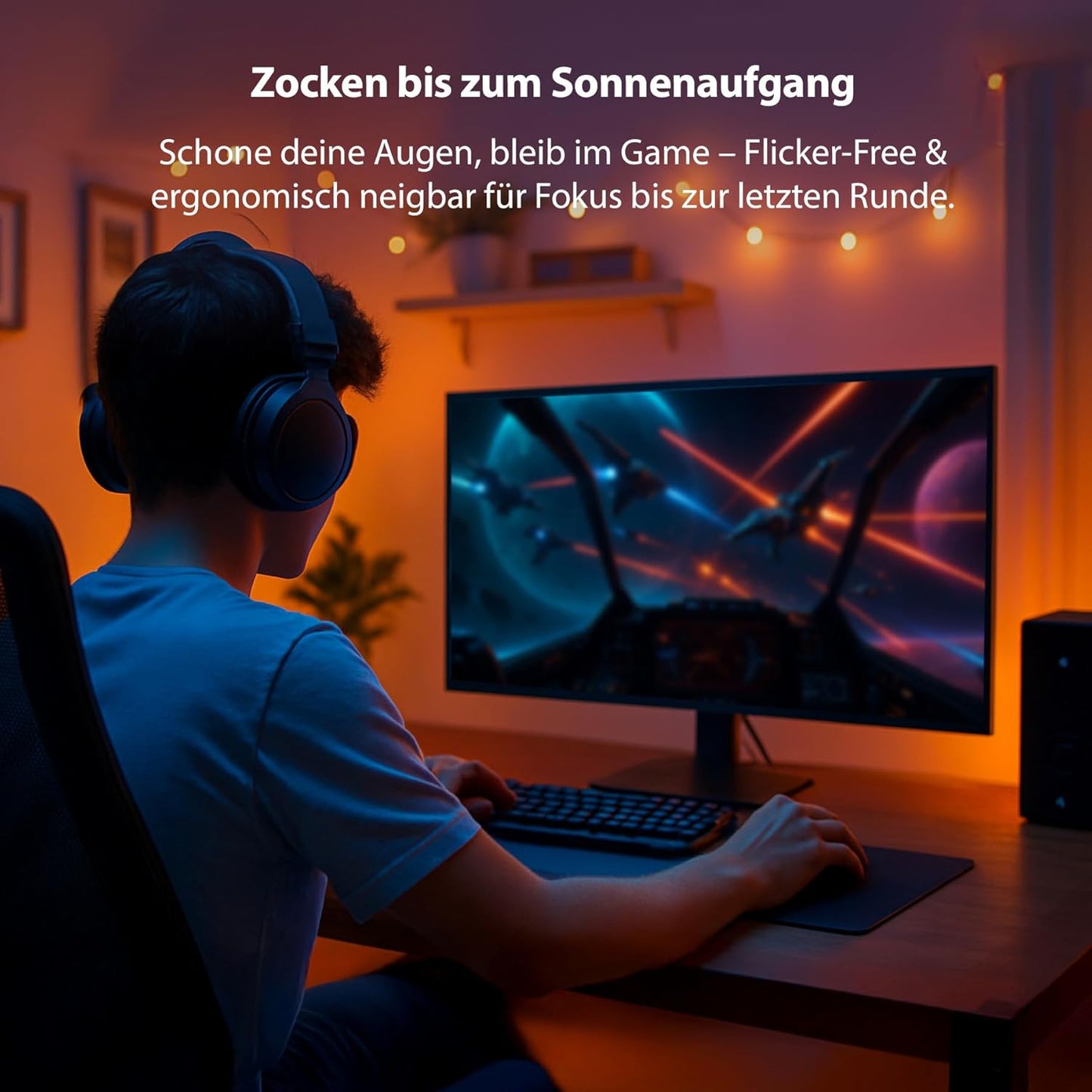 ODYS i27-Q-180-27 Inch Gaming Monitor (69 cm Screen, WQHD, 2,560 x 1,440 Pixels, 180 Hz, 1ms Response Time (MPRT), Fast IPS Panel, 120% sRGB, FreeSync, 2x HDMI, 2x Display Port)