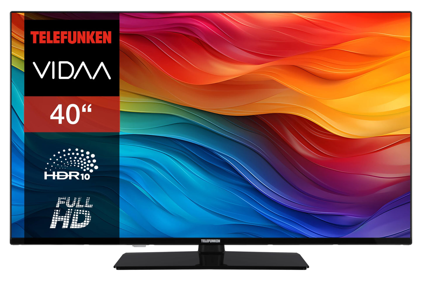 TELEFUNKEN VIDAA D43U790B2CW 4K TV 43 Inch Smart TV UHD, HDR TV with Dolby Vision, Triple Tuner and 6 Months HD+ Including LED TV, Black