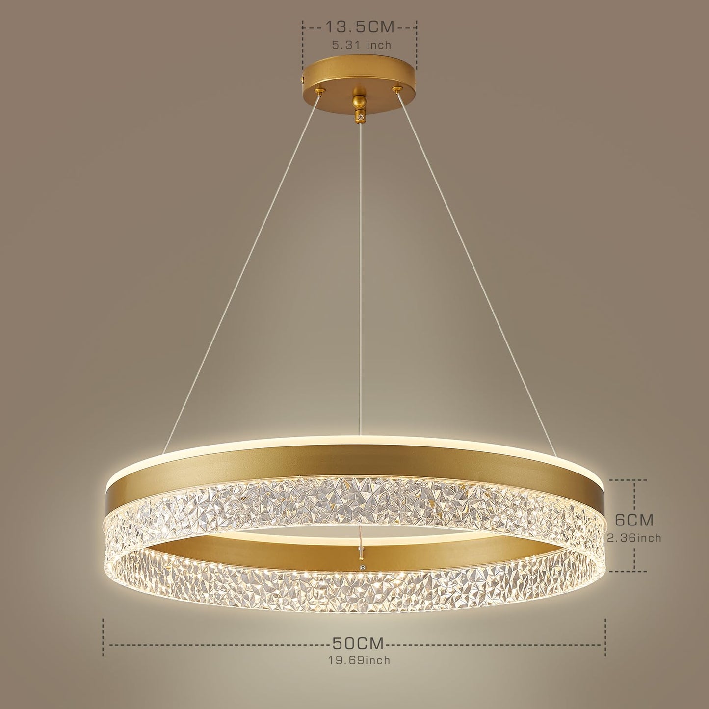 KSIBNW 3 Ringen Moderne LED Hängelampe Esstisch,45W LED Hängeleuchte & Pendelleuchten Höhenverstellbar für Esszimmer Wohnzimmer,Dimmbar Hängeleuchte Aluminium Mit Fernbedienung,3000K-6500K,Schwarz