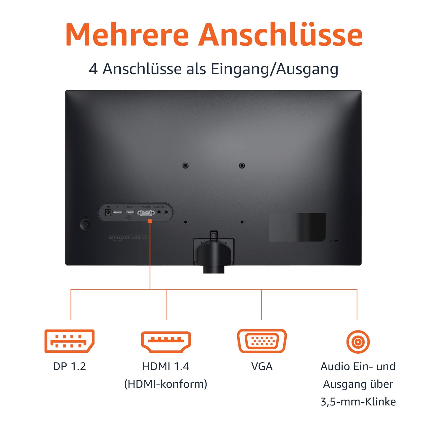 Amazon Basics Gaming-Monitor 24 Zoll (61 cm), FHD 1080p, 165 Hz, VESA-kompatibel, adaptive Synchronisierung, 1 ms Reaktion, Schwarz