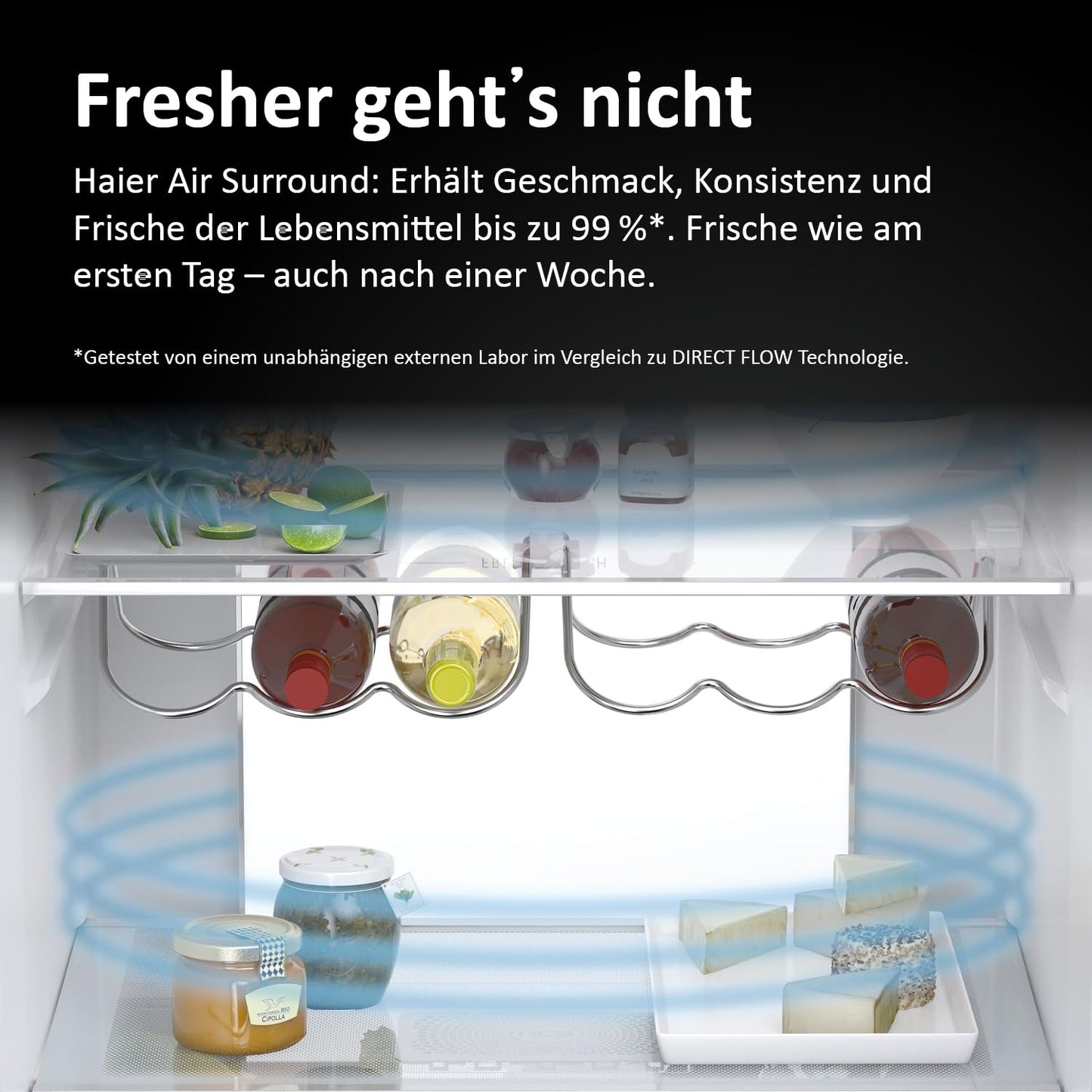 Haier French Door Kühl-Gefrierkombination 70 cm Breite I 402 L French Door Kühlschrank, freistehend I Doppeltür Kühlschrank mit Gefrierfach, No Frost I LED, Touch-Display I FD 70 SERIE 3 HFR3718ENMM