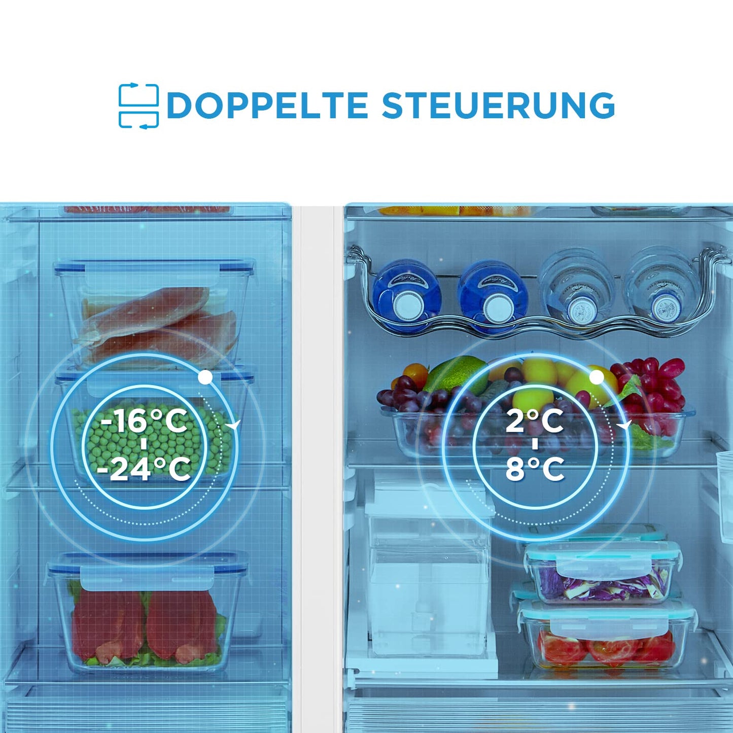 Midea KS-DDX 6.32 WT Side-by-Side Kühl-/Gefrierkombination/ 178,8 cm Höhe/ 254 kWh/Jahr/No Frost/Dual Inverter Compressor/mit 3in1 Wasser-/Eisspender und Wassertank, Dark Inox