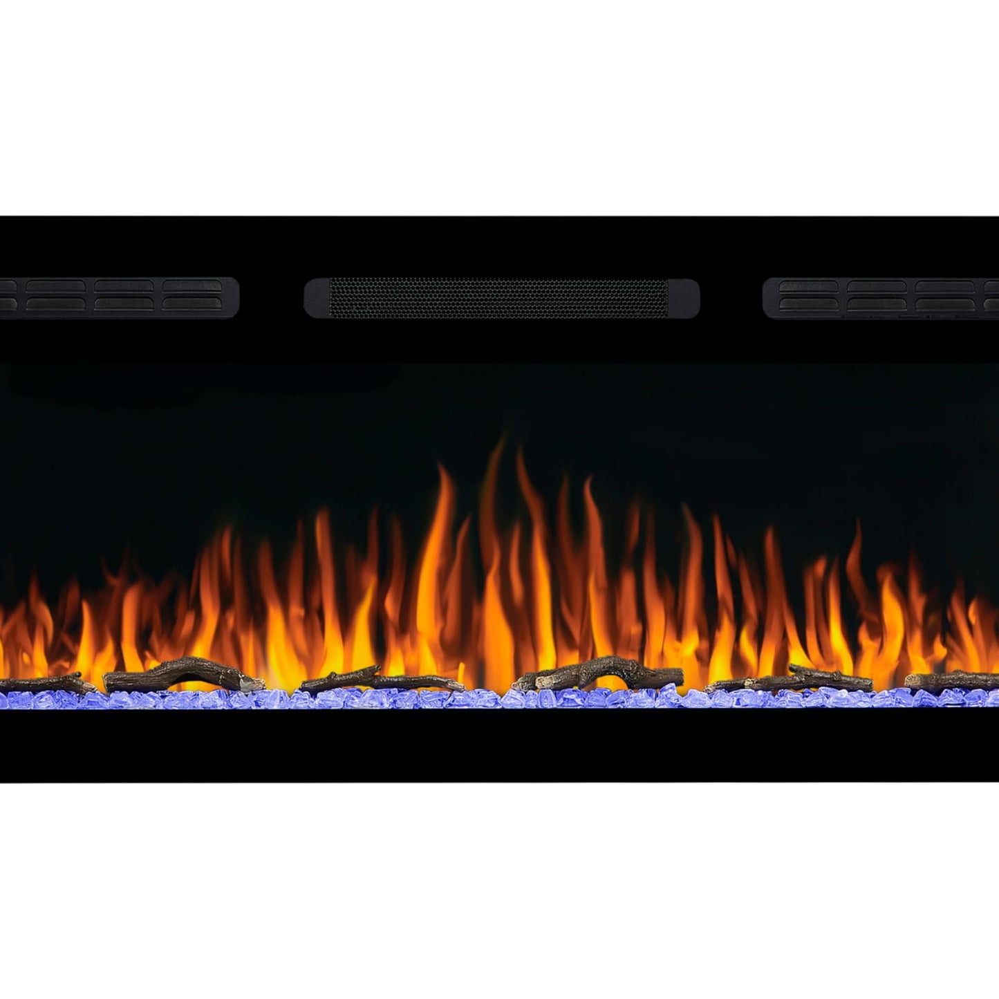 ArtiFlame Elektrokamin AF27WR Multicolor, Elektrischer Einbaukamin mit Heizung 900/1800 W, realistischer 3D-Flammeneffekt, LED-Beleuchtung, Fernbedienung, Timer, Thermostat, Knistereffekt, Schwarz