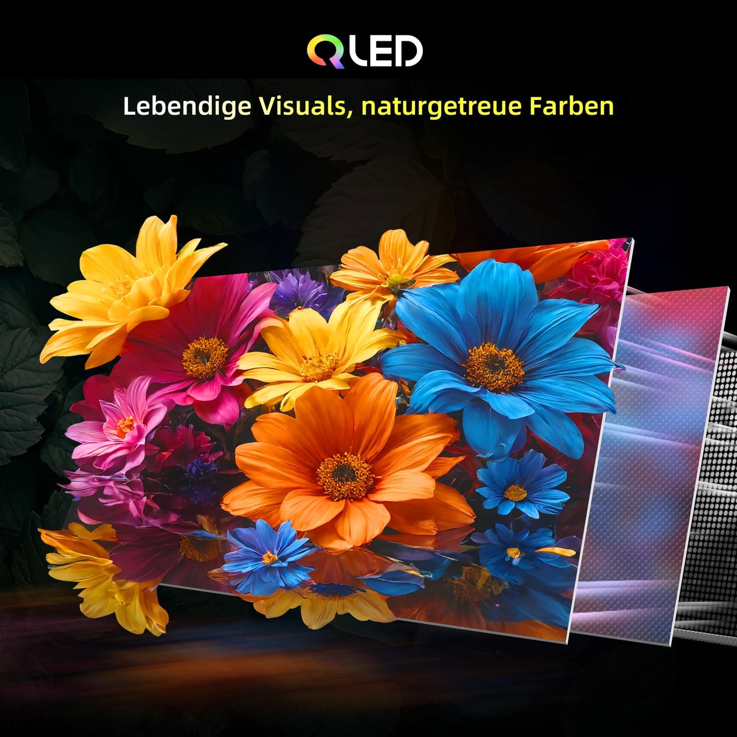 CHIQ L40FT 40 Zoll, Full HD, (100 cm) Smart Fernseher, HDR10, Dolby Audio & DBX-tv, Triple Tuner DVB-C/T2/S2, Integrierter Chromecast, Metall Randlos Design