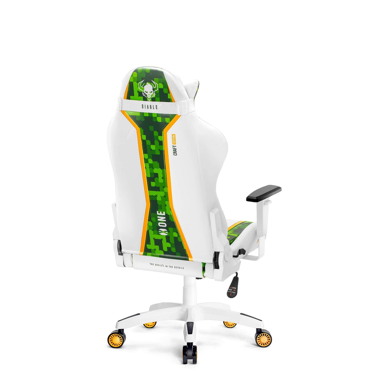 Diablo X-One 2.0 Gaming Stuhl Gamer Chair Bürostuhl Schreibtischstuhl Verstellbare Armlehnen Ergonomisches Design Nacken/-Lendenkissen Wippfunktion Aqua Blue Normal (L)