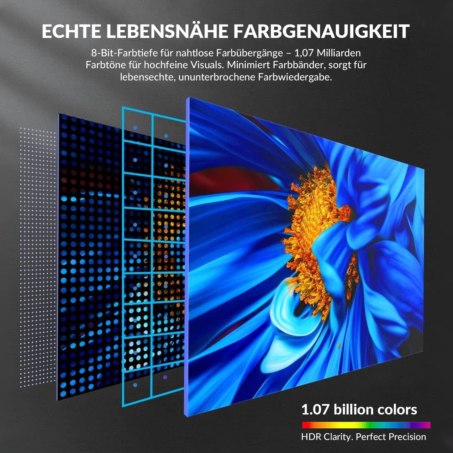 32 Zoll 4K UHD-Monitor (3840 x 2160), IPS, 60 Hz Bildwiederholfrequenz, 100 % sRGB, AMD FreeSync, 178° Betrachtungswinkel, HDMI/DisplayPort, VESA 100 x 100 mm Halterung kompatibel, Neigung einstellbar