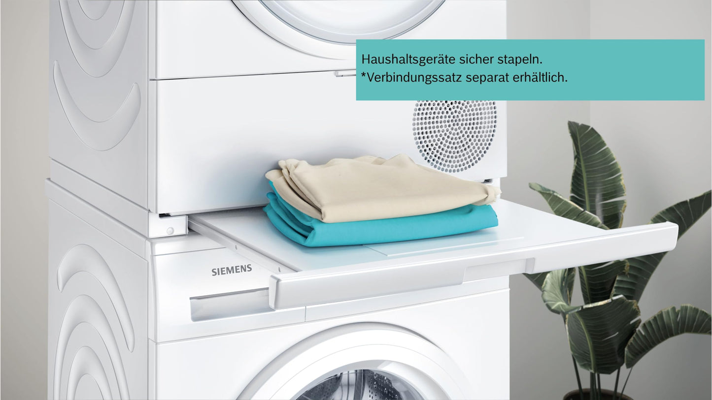 Siemens WQ35G2D00 iQ500 Wärmepumpentrockner für 8 kg Wäsche, 176 kWh pro Jahr, speedPack, autoDry, Outdoor-Programm