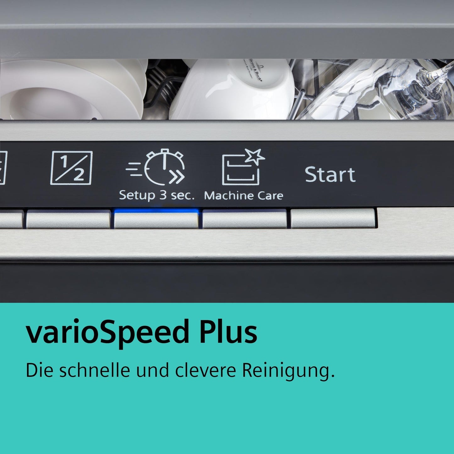 Siemens SR63EX24KE, iQ300 Smart Dishwasher, Fully Integrated, 45 cm Wide, Made in Germany, Cutlery Basket, Automatic Door Opening at the End of the Programme, Pleasantly Quiet with iQ Drive Motor
