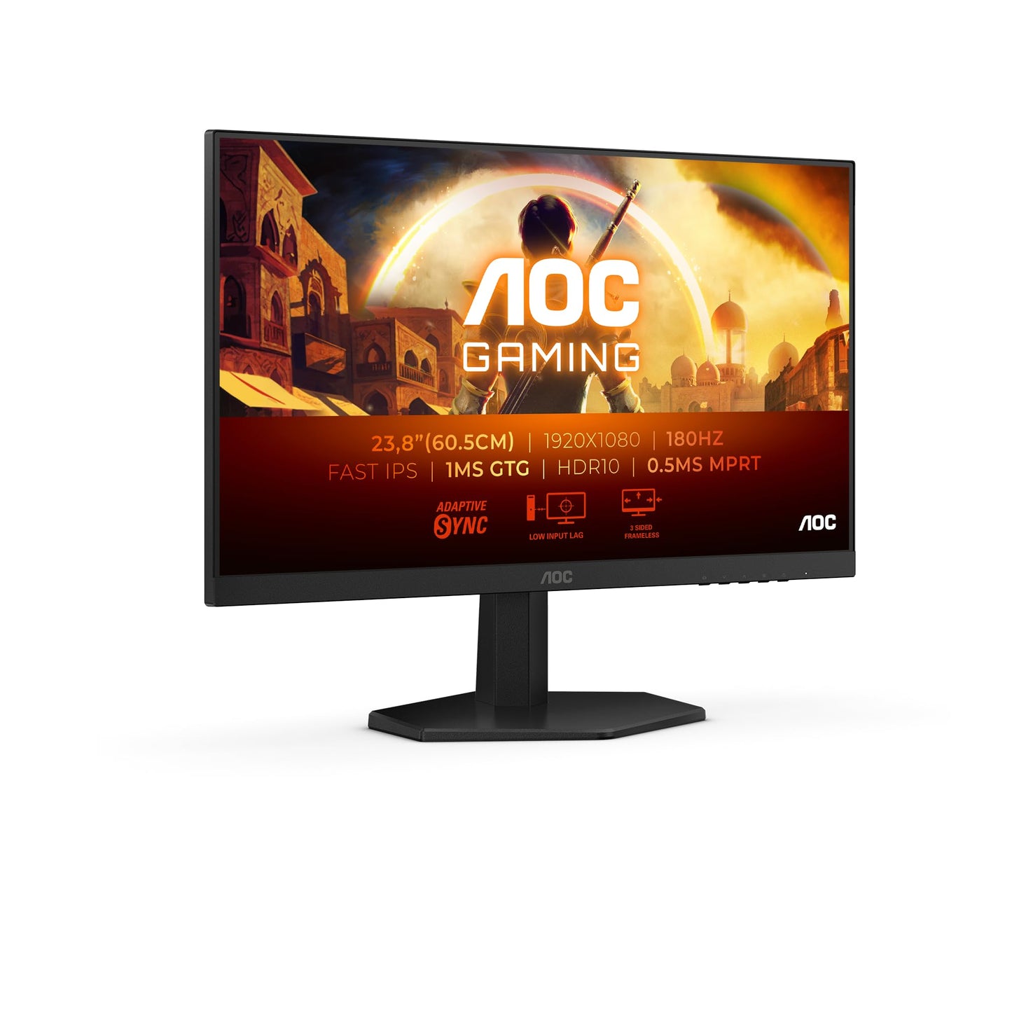 AOC Gaming CU34G2XPD – 34-Zoll-WQHD-Curved-Monitor, 180 Hz, schnelle VA, 1 ms GTG, FreeSync Premium, HDR400, höhenverstellbarer Standfuß (3440 x 1440, HDMI, DisplayPort, USB-Hub)
