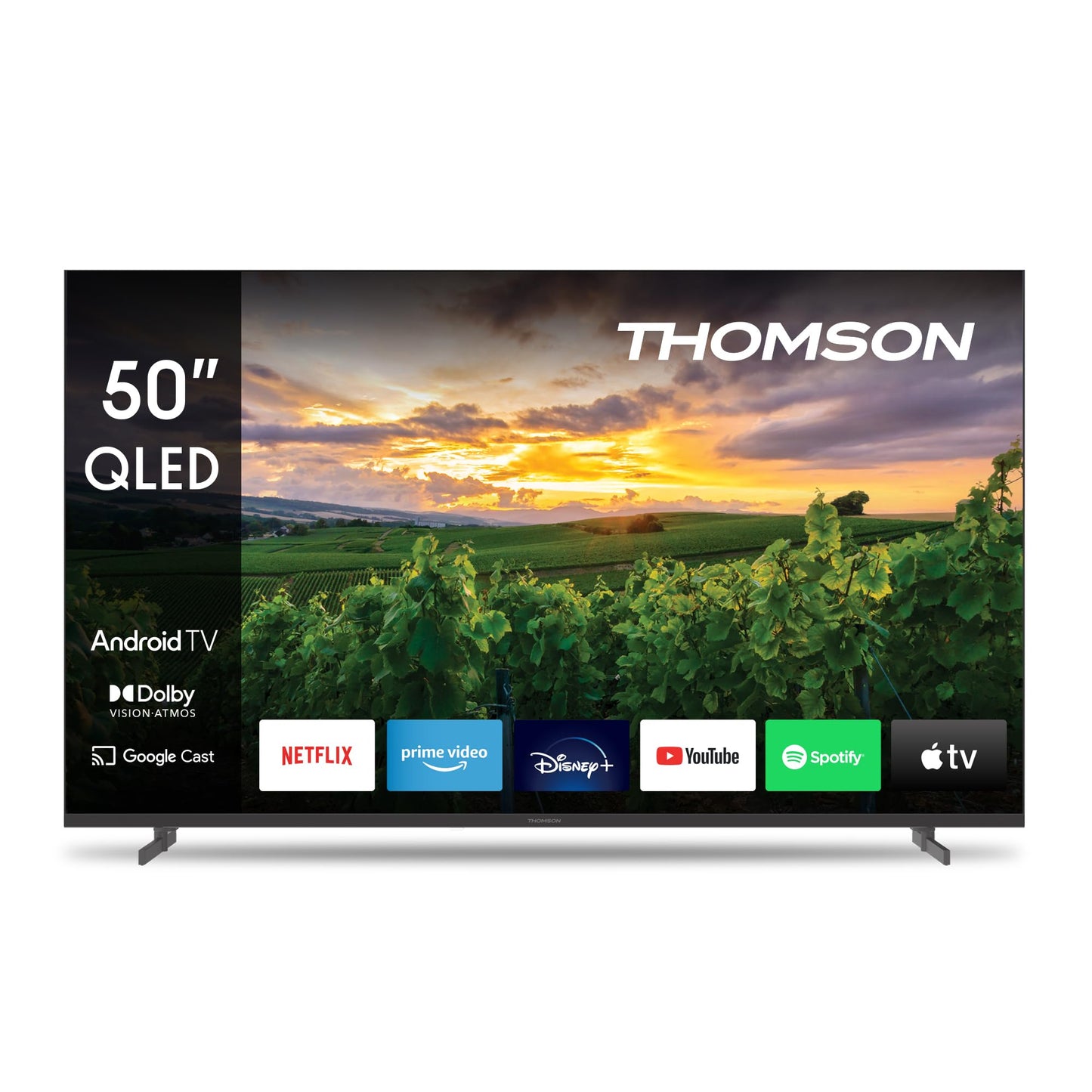 Thomson 43 Zoll (109 cm) 4K Ultra HD Weiß Smart Android TV, Google Assistant, Wi-Fi, Dolby Digital, Bluetooth, Triple-Tuner (Kabel,Satellit,Antenne), HDMI, CI+, A+ Panel – 43UA5S13W