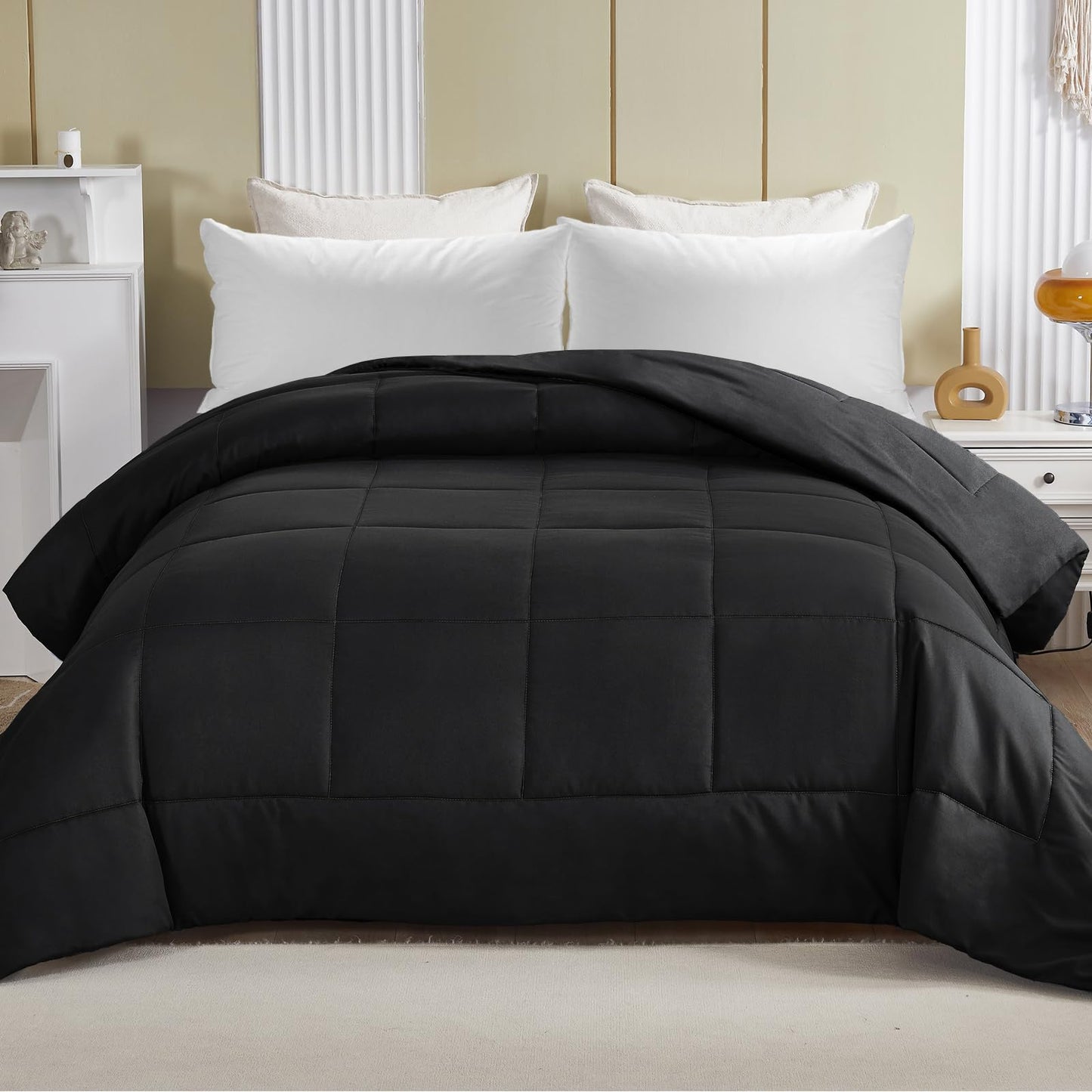 Exclusivo Mezcla 4-Season Duvet 155 x 220 cm, Warm and Light Sleeping Blanket without Cover, Turquoise/Aqua