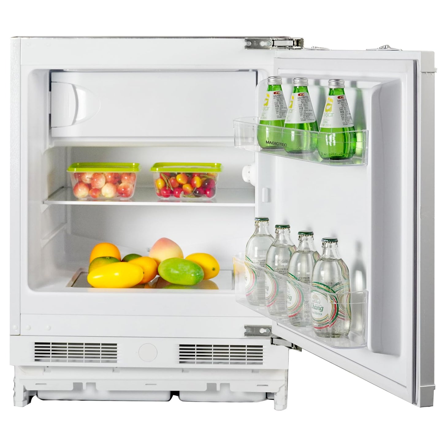 magictec Einbaukühlschrank mit Gefrierfach | 177 cm | 248L (186L/62L) | No Frost | Kühl-Gefrierkombination mit austauschbaren Türscharnieren | Inverterkompressor | Schnellkühlung | Geräuscharm