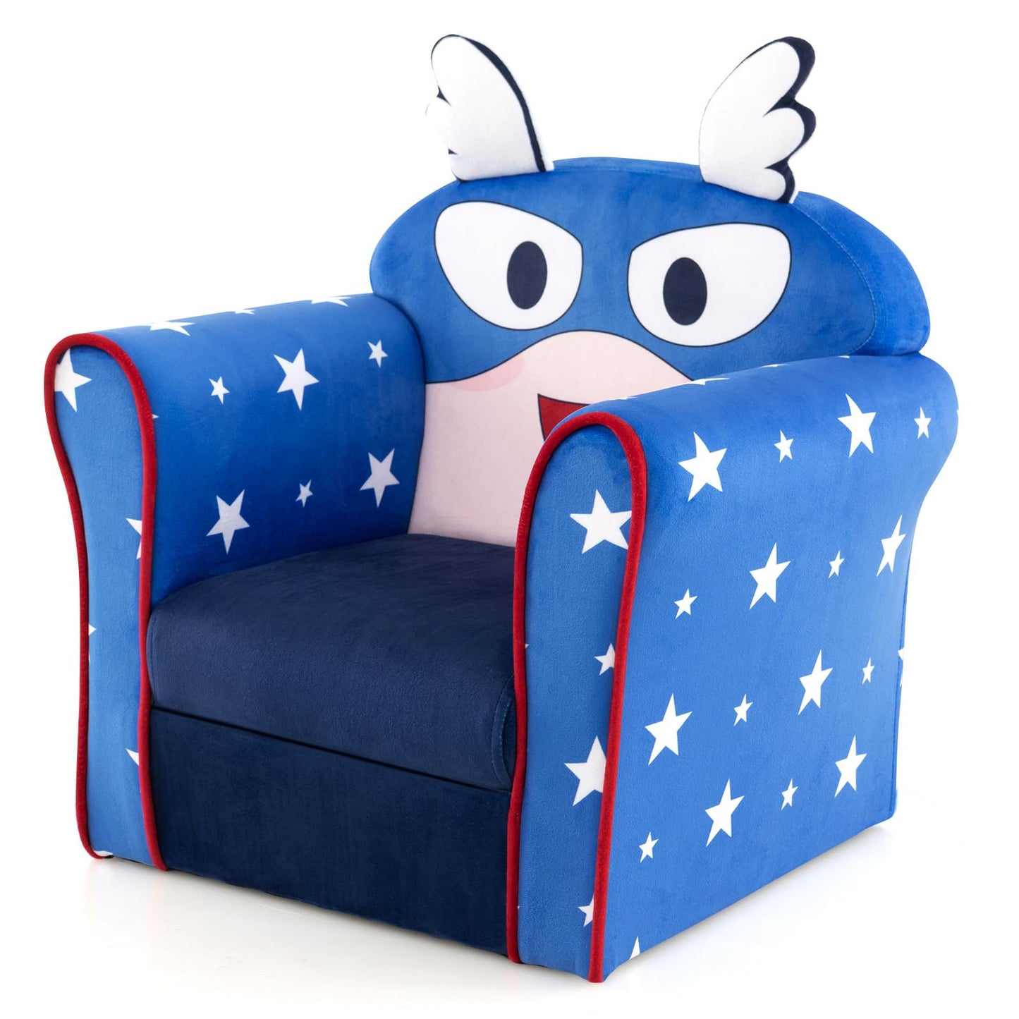 COSTWAY Children's Armchair Children's Sofa Children's Couch Baby Chair for Girls and Boys Children's Furniture Children's Chair Foam (Spaceship)