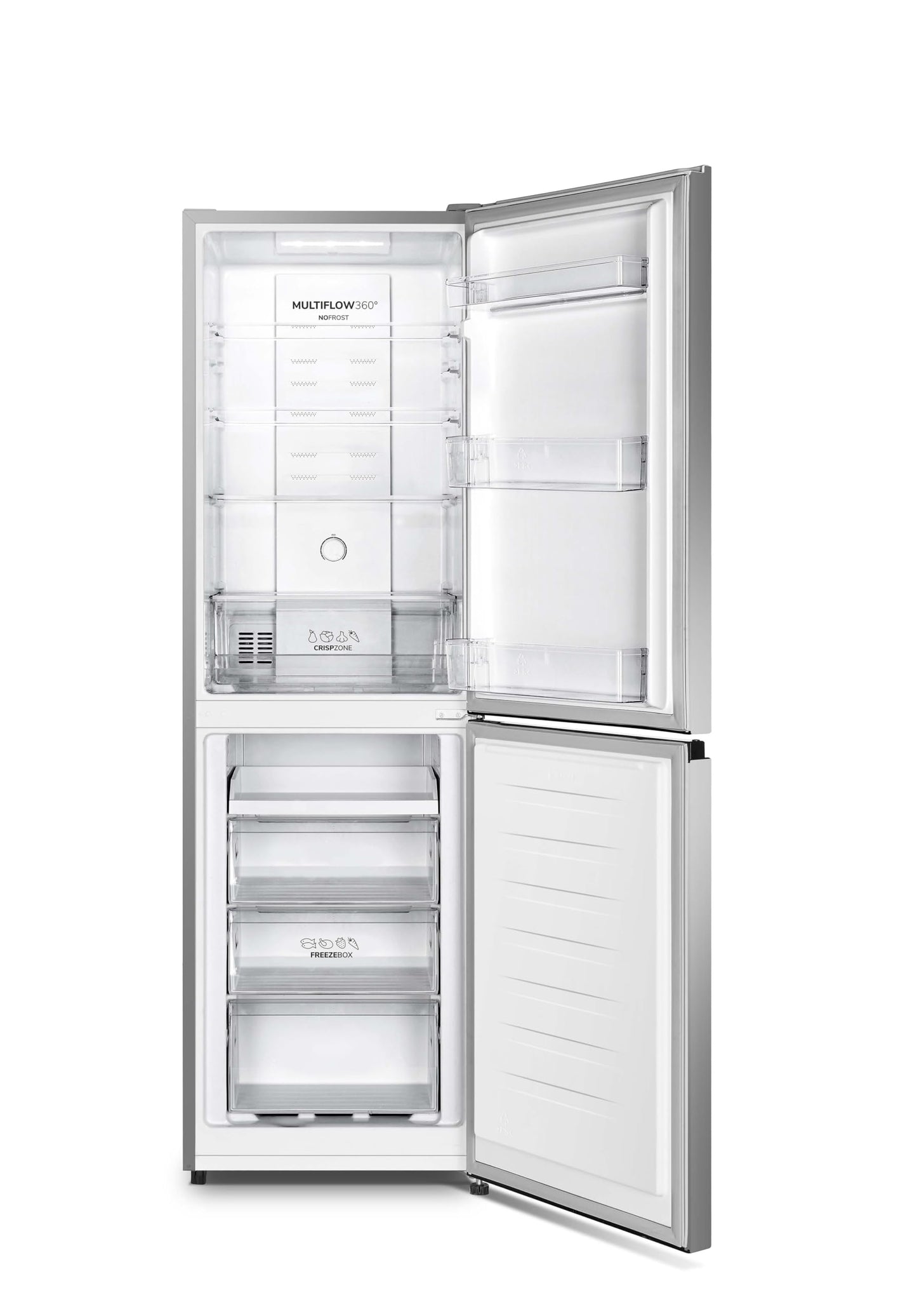 Gorenje N 619EAW4 Fridge-Freezer Combination, LED Display, 186 cm, 300 L, NoFrostPlus, Vegetable Compartment with Moisture Control, FastFreeze, White