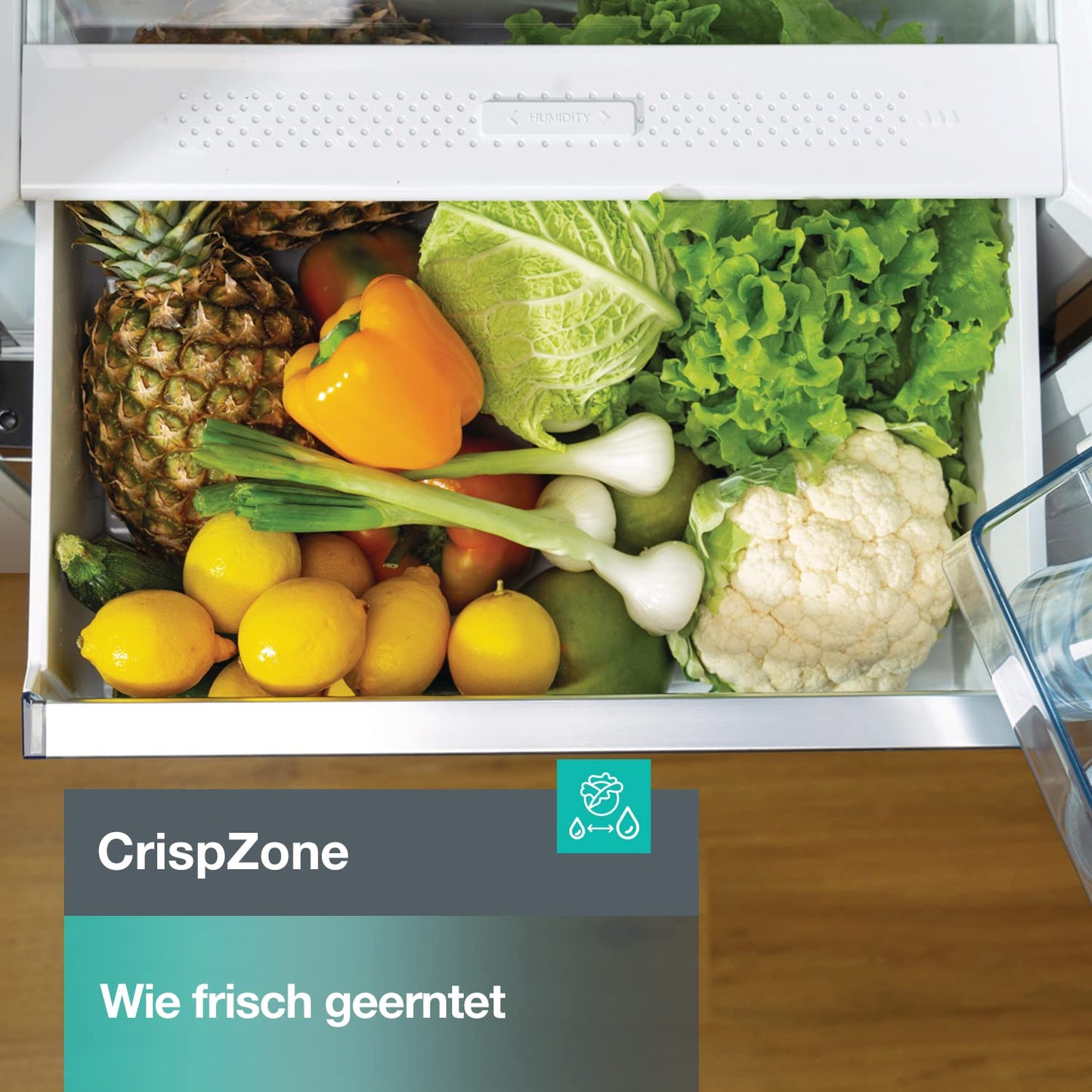 Gorenje N 619EAW4 Fridge-Freezer Combination, LED Display, 186 cm, 300 L, NoFrostPlus, Vegetable Compartment with Moisture Control, FastFreeze, White