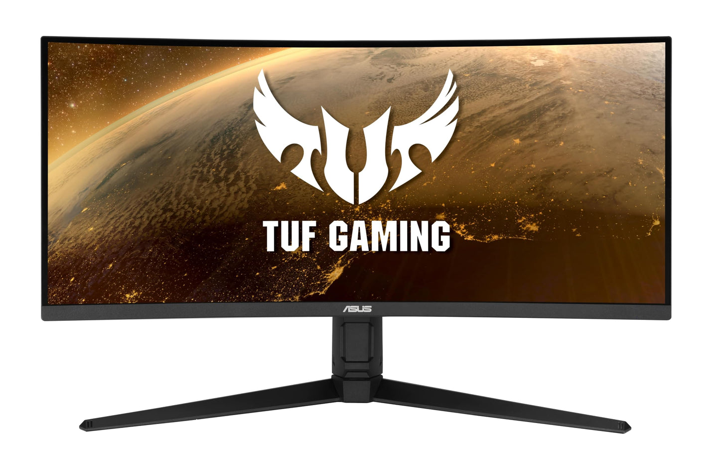 ASUS TUF Gaming VG34VQL1B, 34 Inch UWQHD Curved Monitor, 165 Hz, 1 ms MPRT, FreeSync Premium, DisplayHDR 400, VA Panel, 21:9, 3440 x 1440, DisplayPort, HDMI, USB, Ergonomic, Black