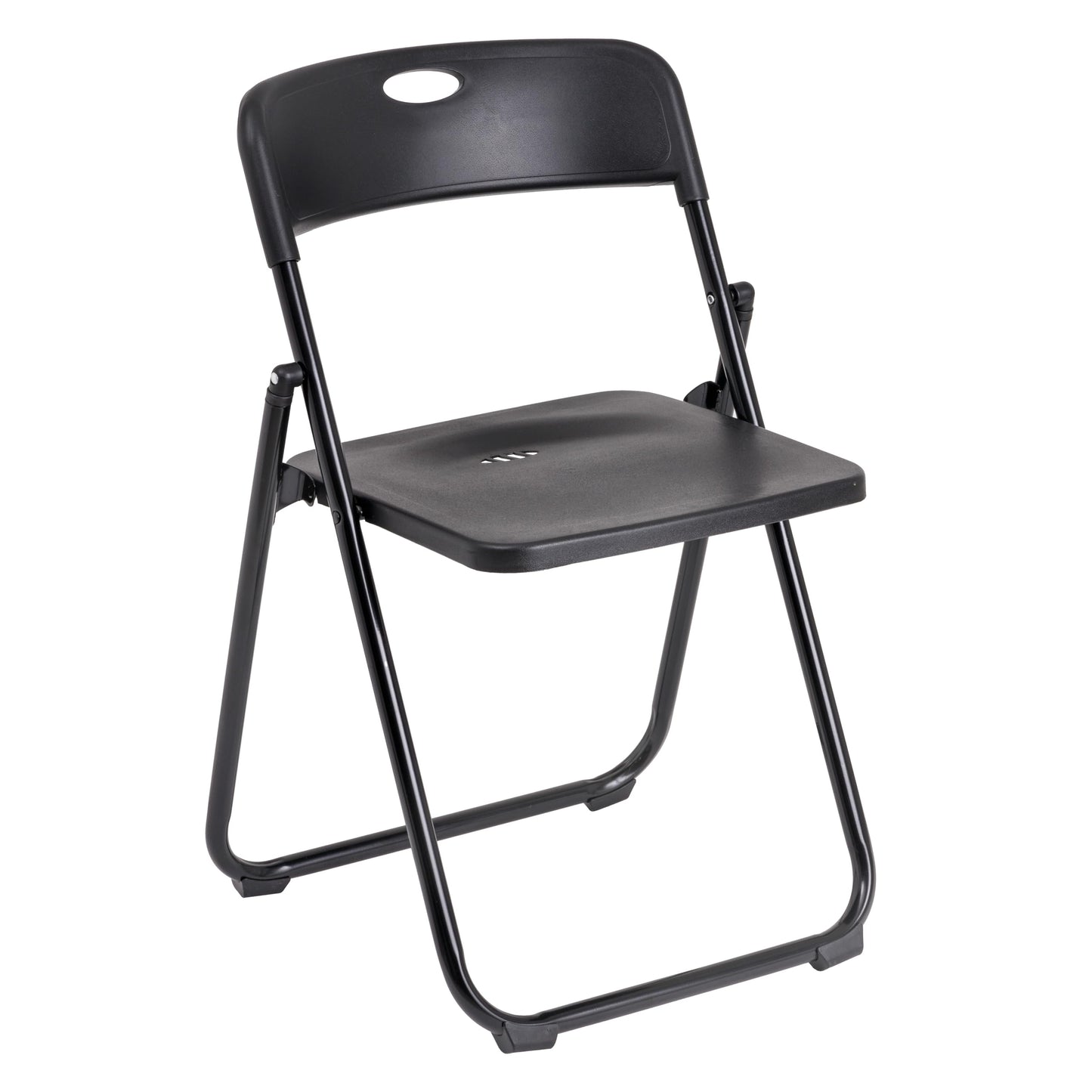 Baroni Home Klappstuhl mit PVC- und Stahlgestell, platzsparender zusammenklappbarer Sitz mit Füßen und Griff, Outdoor-Stuhl, Küche, Wohnzimmer, Reisen, 74x43x49 cm, 8 Stücke, Weiß
