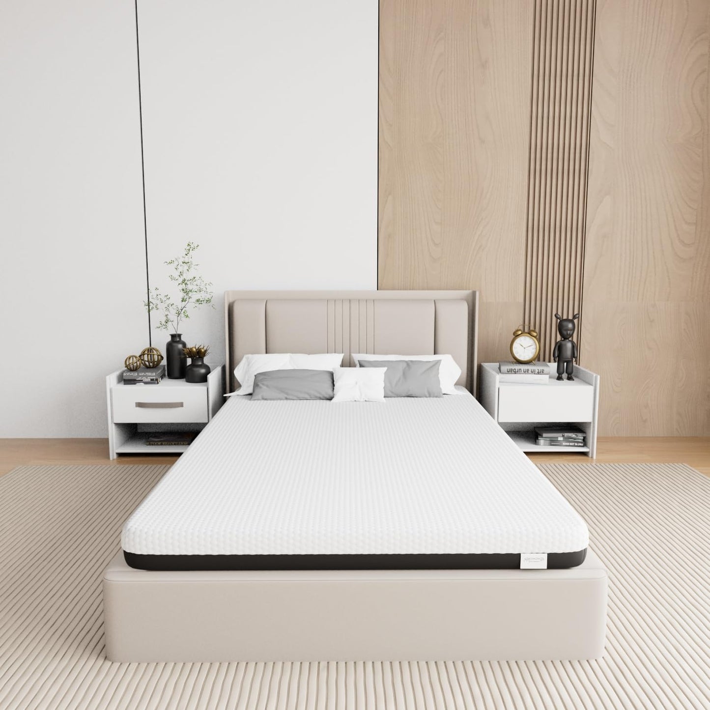 Memory Matratzen Mattress 180 x 200 cm, Double Bed Mattress 20 cm High, Cold Foam Mattress, Gel Memory Foam Mattress, Hardness Levels H2 and H3, 7 Zones for Comfort and Durability (180 x 200 x 20 cm)