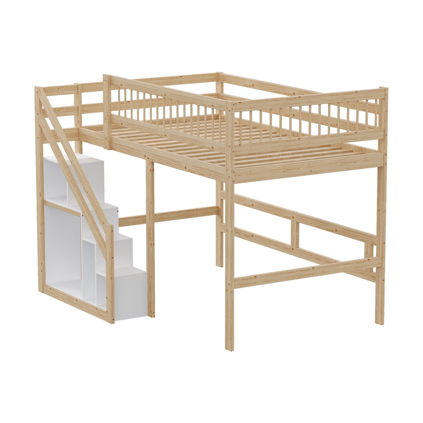 xixiworkshop Kinderbett 90x200cm Ausziehbett Bett mit Stauraum und USB-Steckdose/Mehreren Ablagefächern multifunktionales Jugendbett/Gästebett/Doppelbett mit Stauschrank Lattenrost,Ohne Matratze,Grau