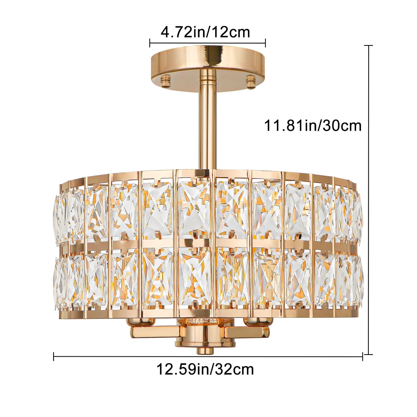 LynPon Moderne Gold Kronleuchter 8 Leuchte Feuerwerk Sputnik Deckenleuchte Kristall Löwenzahn Pendelleuchte für Schlafzimmer, Wohnzimmer, Esszimmer, Küche, Flur
