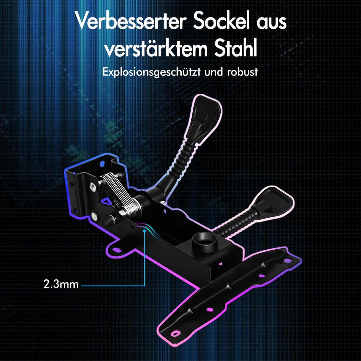 ALFORDSON Gaming Stuhl mit 8-Punkt Massage 12 Farben RGB LED-Licht, Bürostuhl Ergonomisch mit fußstützen, Kopfstütze Lendenkissen für Kinder Erwachsene, Schwarz