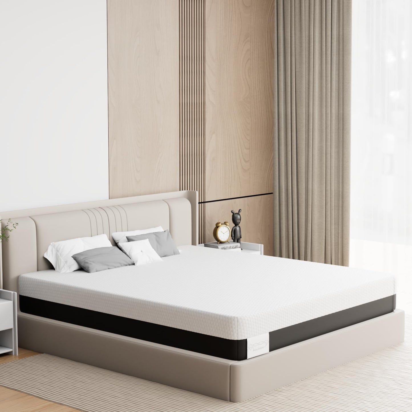 Memory Matratzen Mattress 180 x 200 cm, Double Bed Mattress 20 cm High, Cold Foam Mattress, Gel Memory Foam Mattress, Hardness Levels H2 and H3, 7 Zones for Comfort and Durability (180 x 200 x 20 cm)