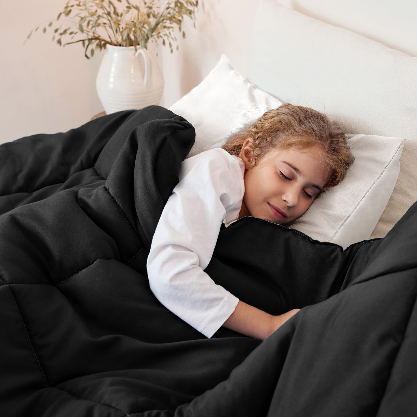 Exclusivo Mezcla 4-Season Duvet 155 x 220 cm, Warm and Light Sleeping Blanket without Cover, Turquoise/Aqua