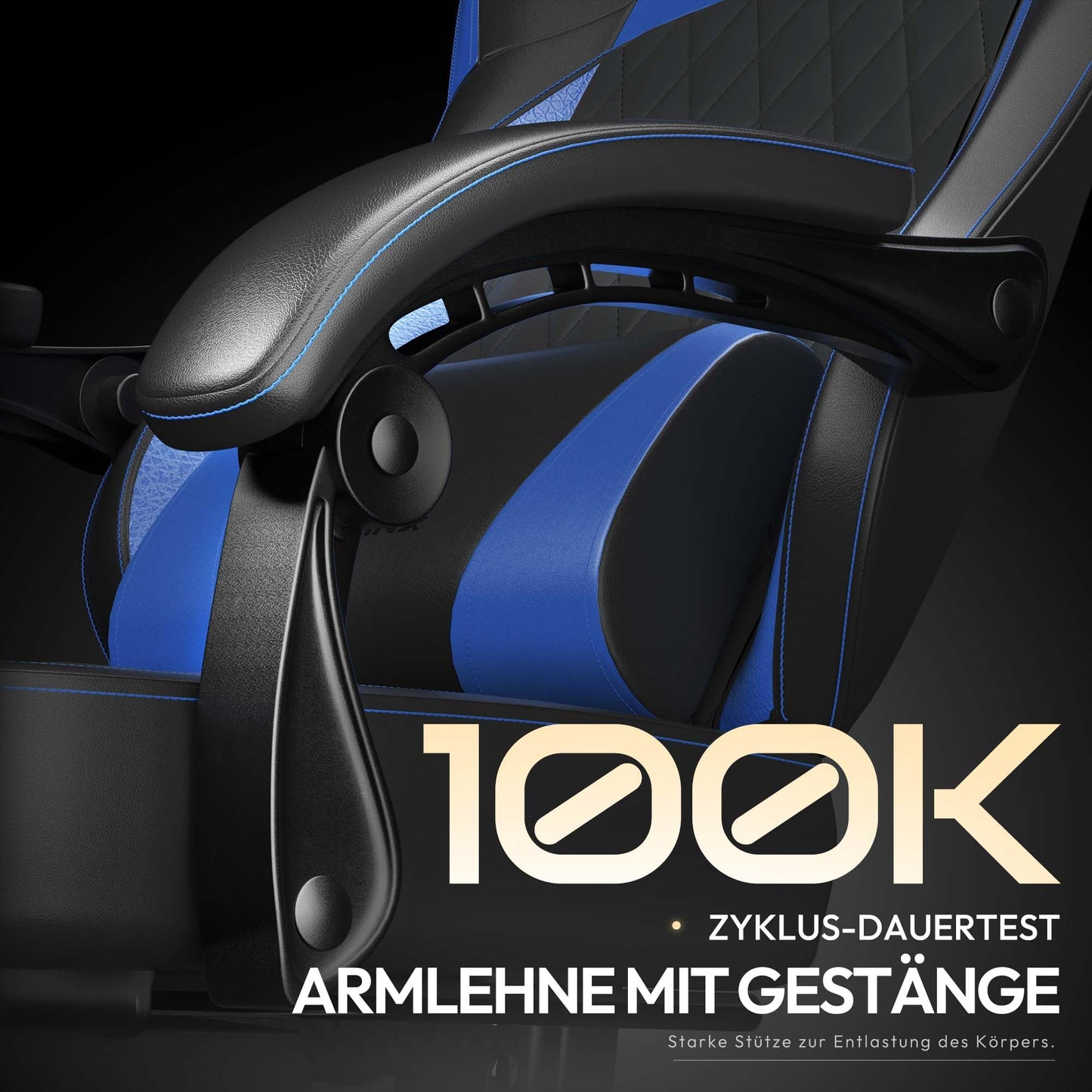 Dowinx Gaming Chair, Racing Gamer Chair, Ergonomic Gaming Chair with Lumbar Support, Gaming Chair, PU Leather, 150 kg, Black Purple