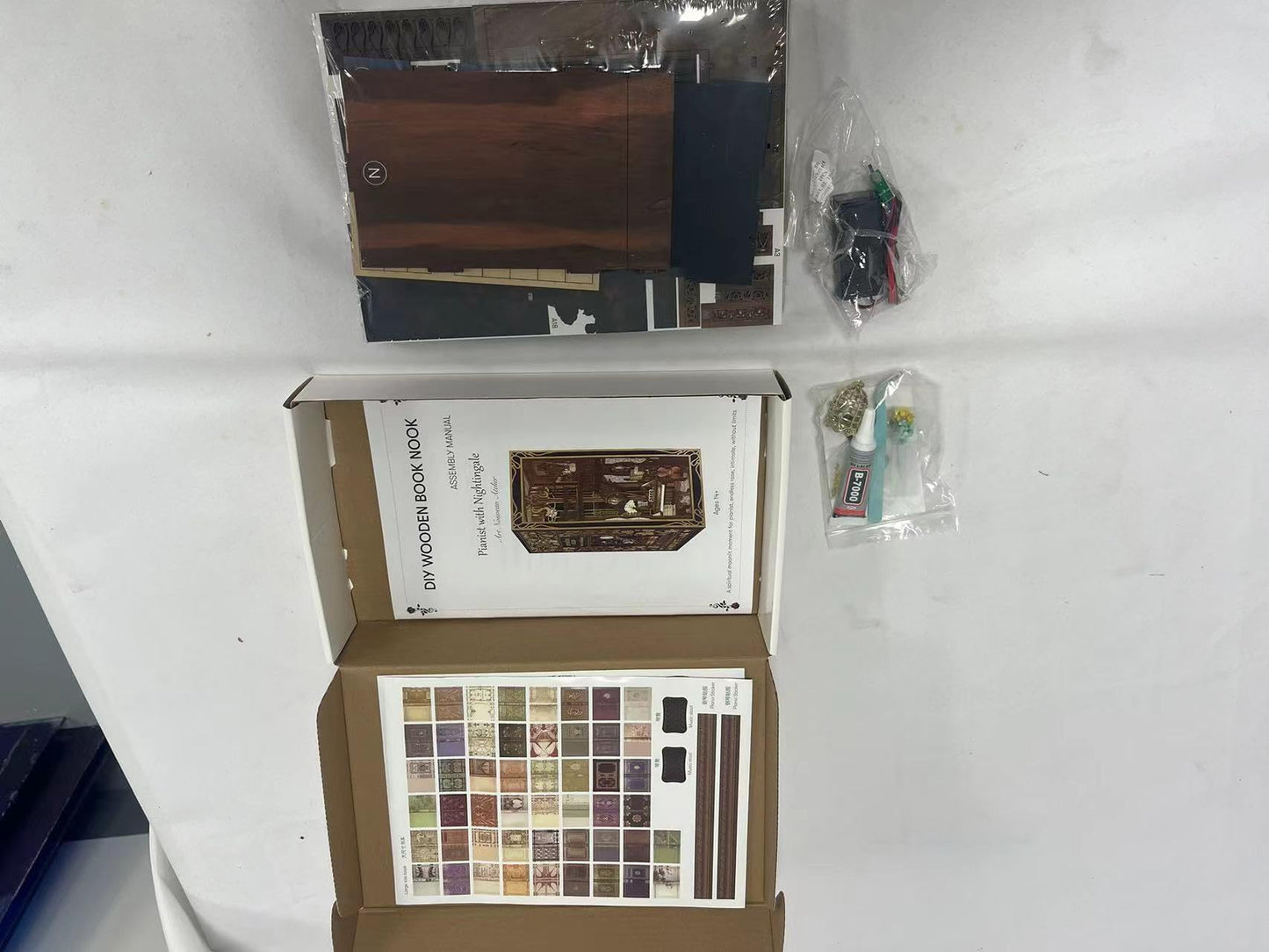 MiniCity Book Nook Kit, DIY Miniature Dollhouse Booknook Kit, 3D Wooden Puzzle Bookend Bookshelf Insert Decor for Teenagers and Adults (Library of Gods Max)