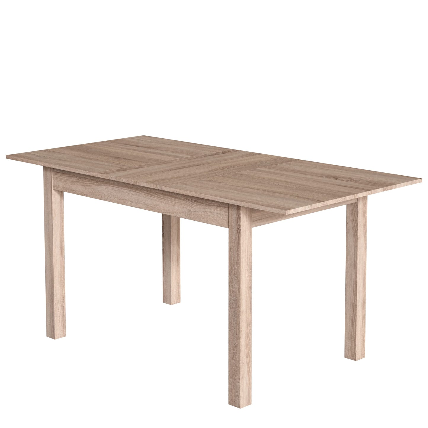 Newfurn Dining Table Wild Oak Dining Room Table Kitchen Table Dining Table II 120 x 76.5 x 70 cm (W x H x D) Extendible up to 160 cm including 40 cm Table Top Anthracite Kitchen Table Dining Table