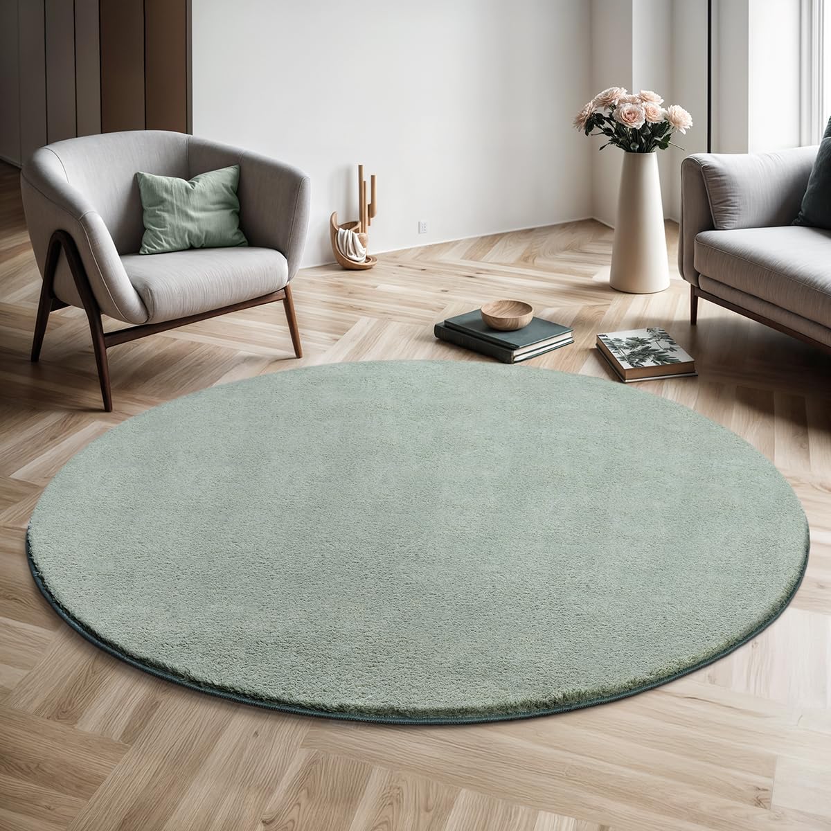 the carpet Relax Rug, Modern, Fluffy, Short Pile, Non-Slip Underside, Washable up to 30°C, Super-Soft, Fur Look, Anthracite, 160 x 220 cm