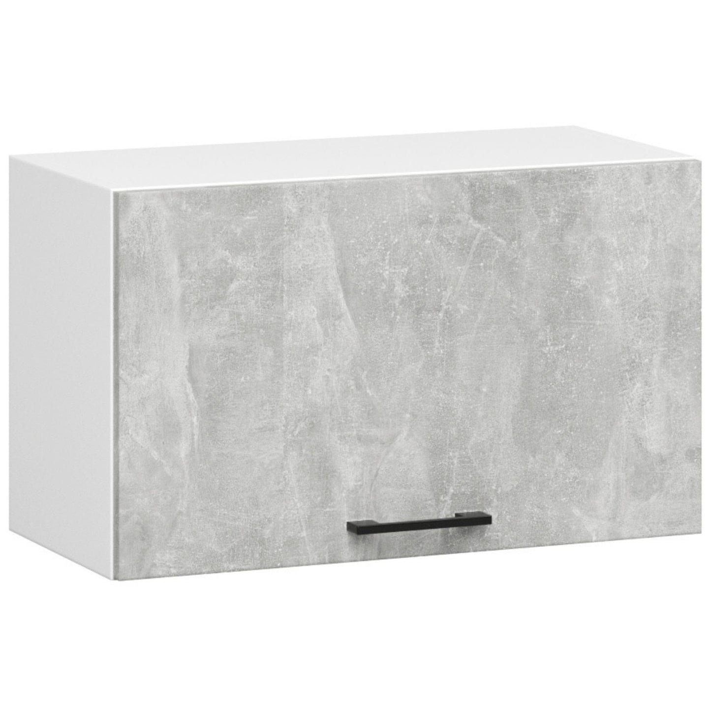 AKORD Küchenmöbel-Set OLIWIA 2.4m Modulares 240 cm 11 Türen 1 Schublade, Küche Komplett, Kitchen Cabinet Set, Küchenschränke, Standschränke, B240xH203xT46 cm, Beton & Beton