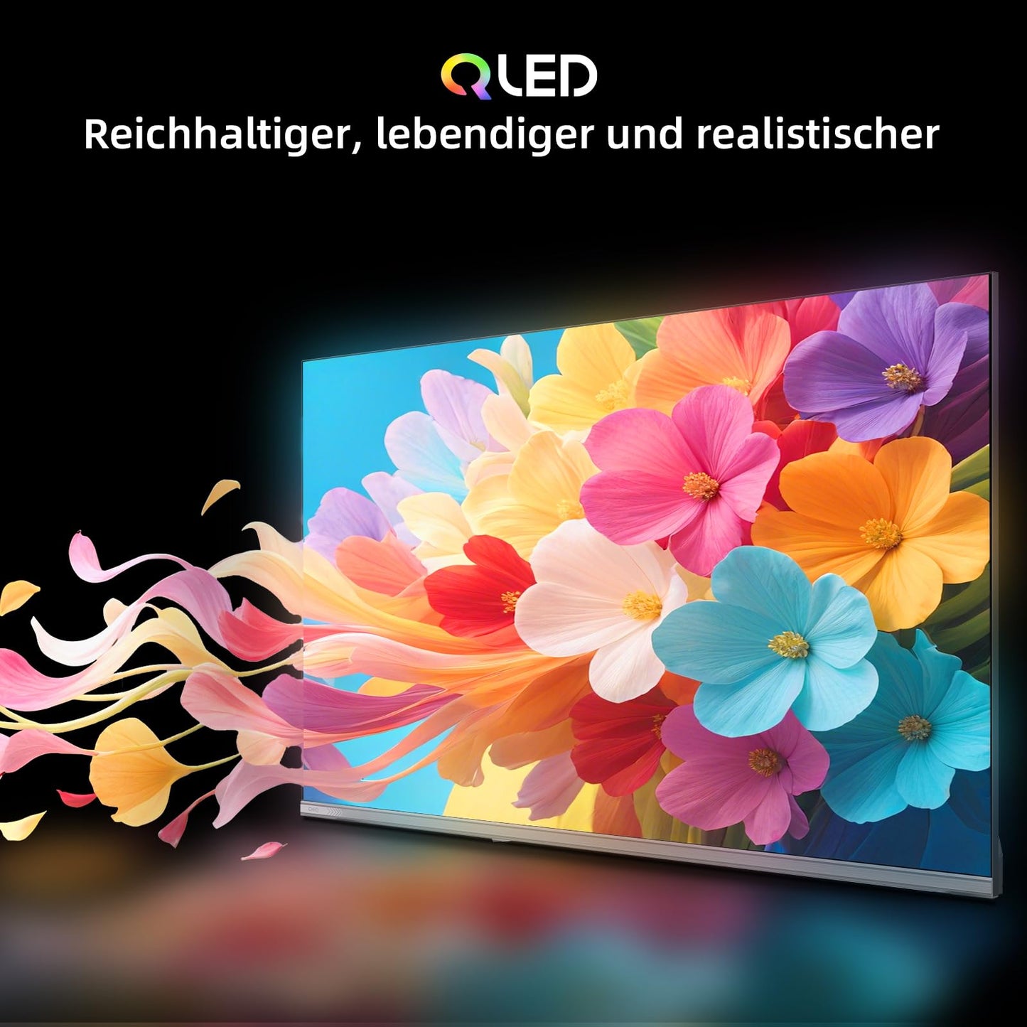 CHIQ L40FT 40 Zoll, Full HD, (100 cm) Smart Fernseher, HDR10, Dolby Audio & DBX-tv, Triple Tuner DVB-C/T2/S2, Integrierter Chromecast, Metall Randlos Design